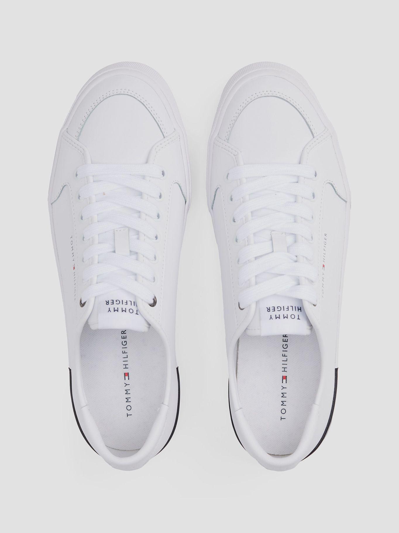 Zapatilla Con Logo Bajo Relieve Blanco Tommy Hilfiger-2