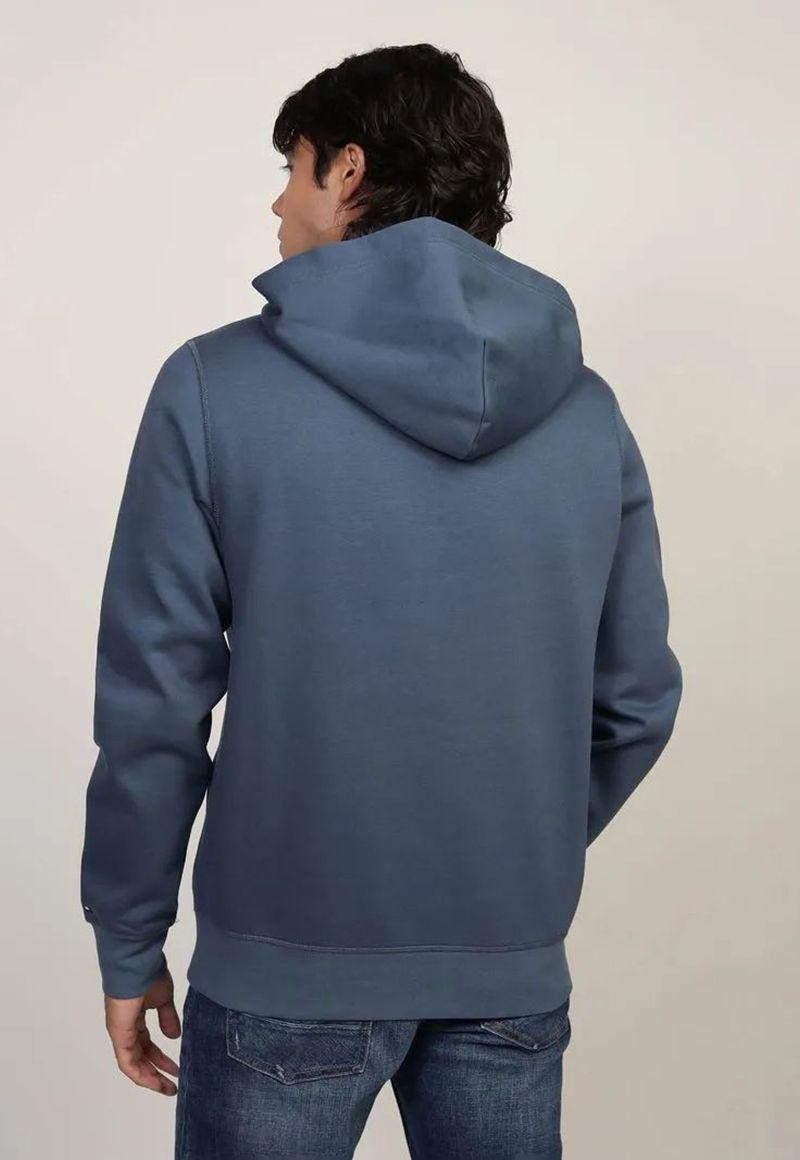 Polerón Hoodie Con Logo Azul Tommy Hilfiger-2