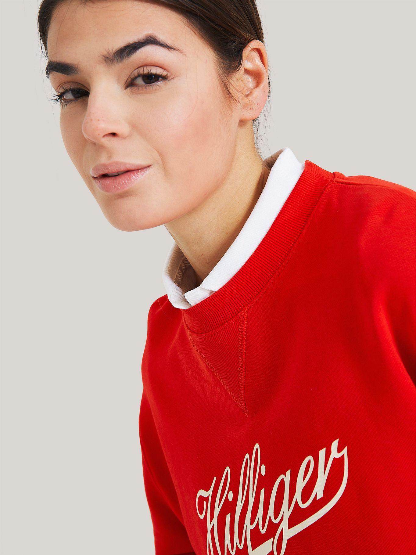 POLERÓN TERRY LOGO ROJO TOMMY HILFIGER-3