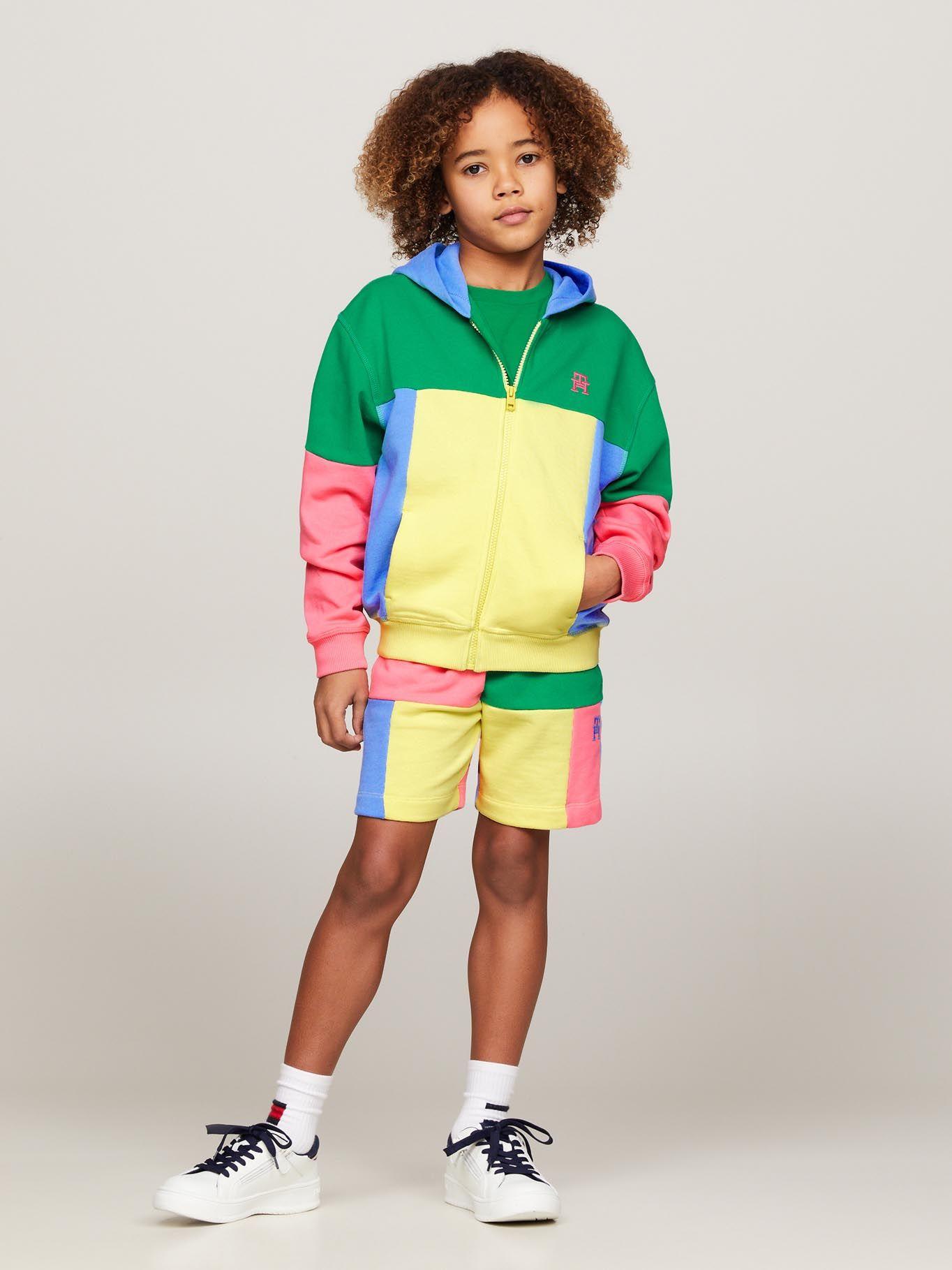 Shorts Monogram Color Block Multicolor Tommy Hilfiger-1