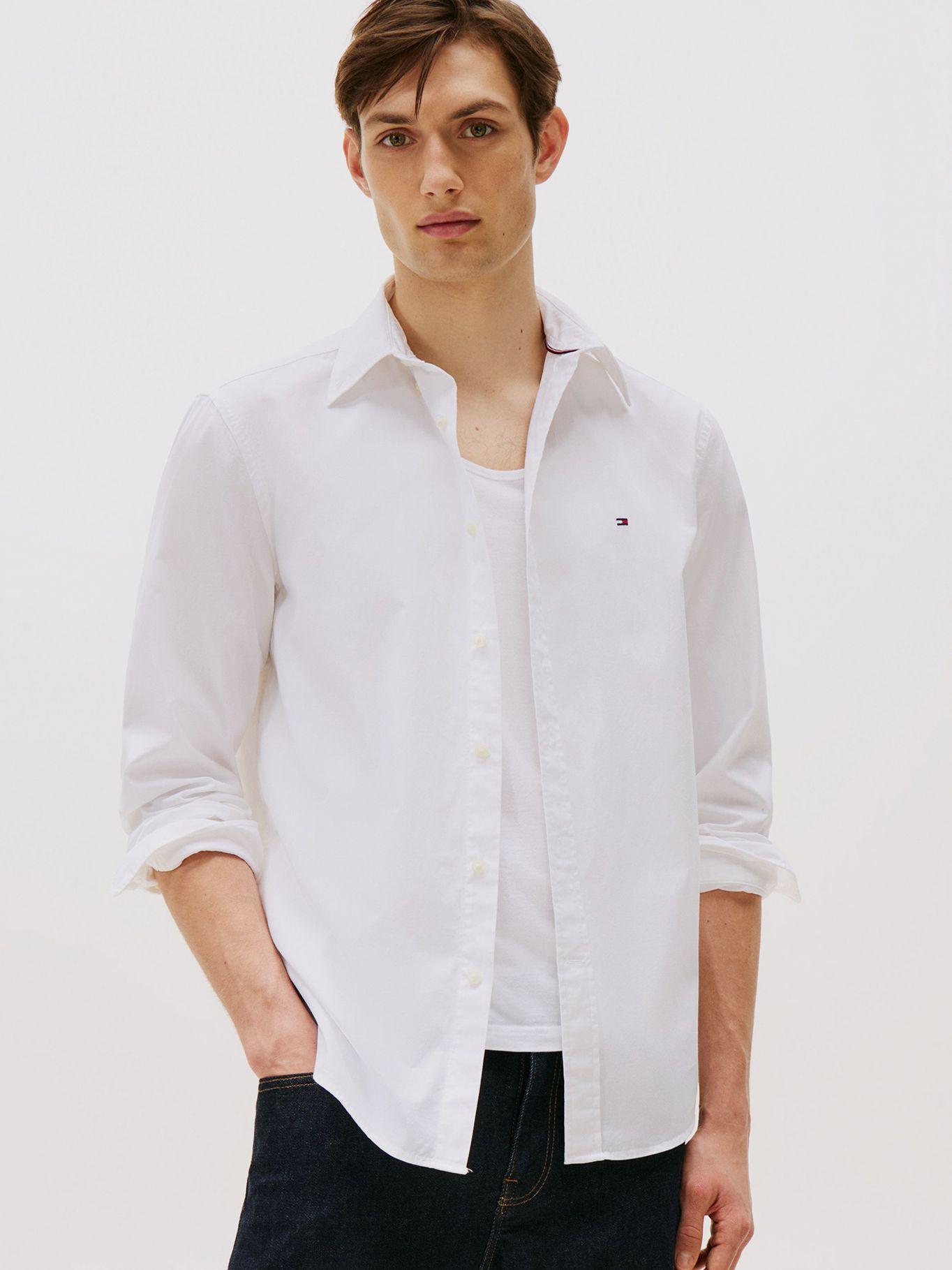 Camisa Flex Poplin Regular Blanco Tommy Hilfiger-0