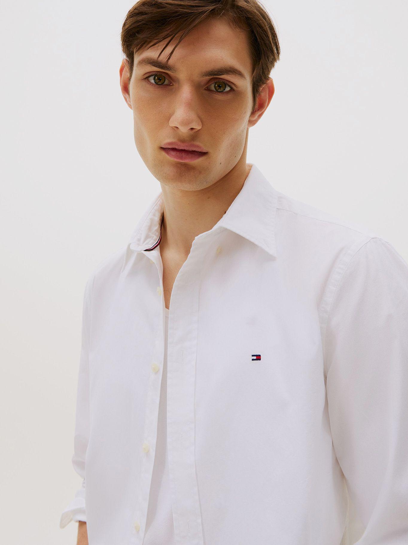 Camisa Flex Poplin Regular Blanco Tommy Hilfiger-3