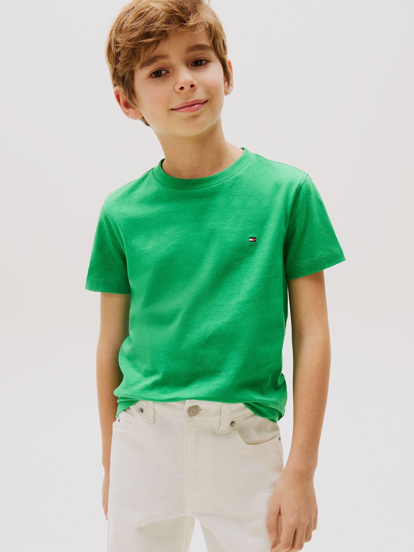 Polera Essential De Cuello Redondo Verde Tommy Hilfiger-0