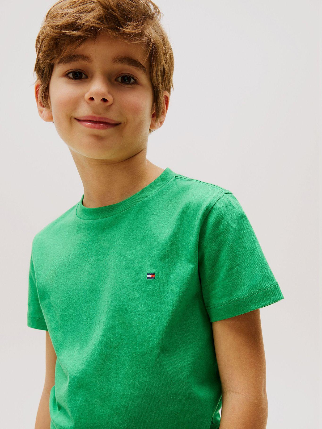 Polera Essential De Cuello Redondo Verde Tommy Hilfiger-3