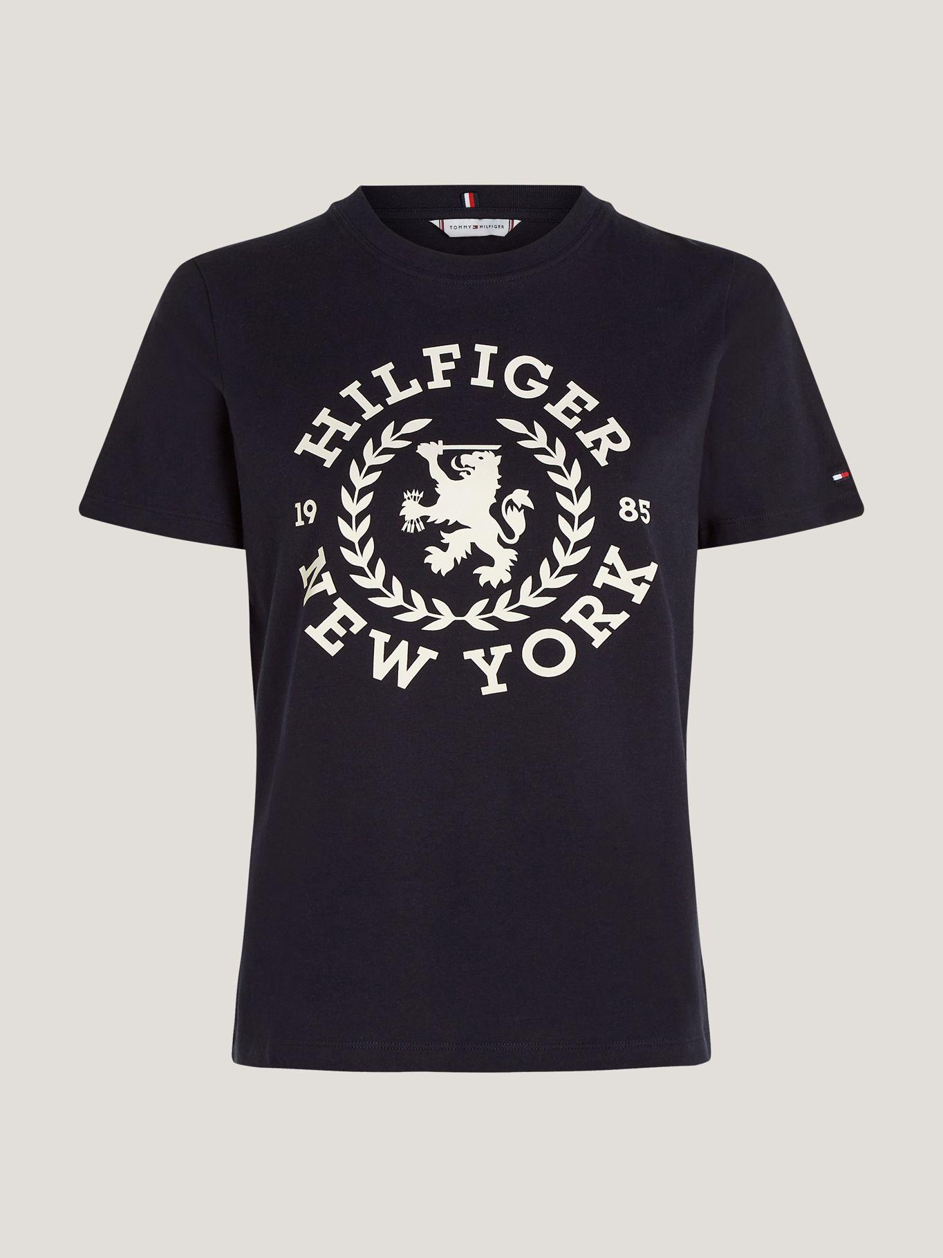 POLERA REGULAR FIT LOGO CREST AZUL TOMMY HILFIGER-4