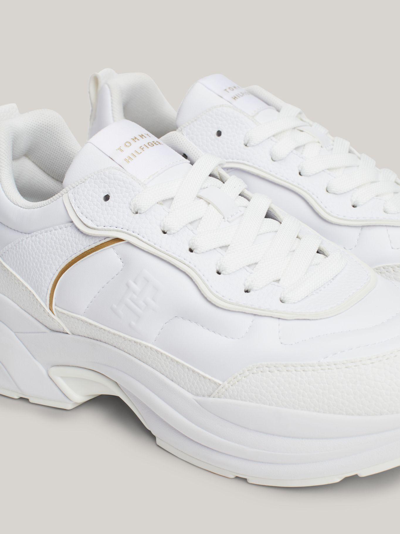 Zapatillas De Cuero Chunky Dressy Blanco Tommy Hilfiger-6