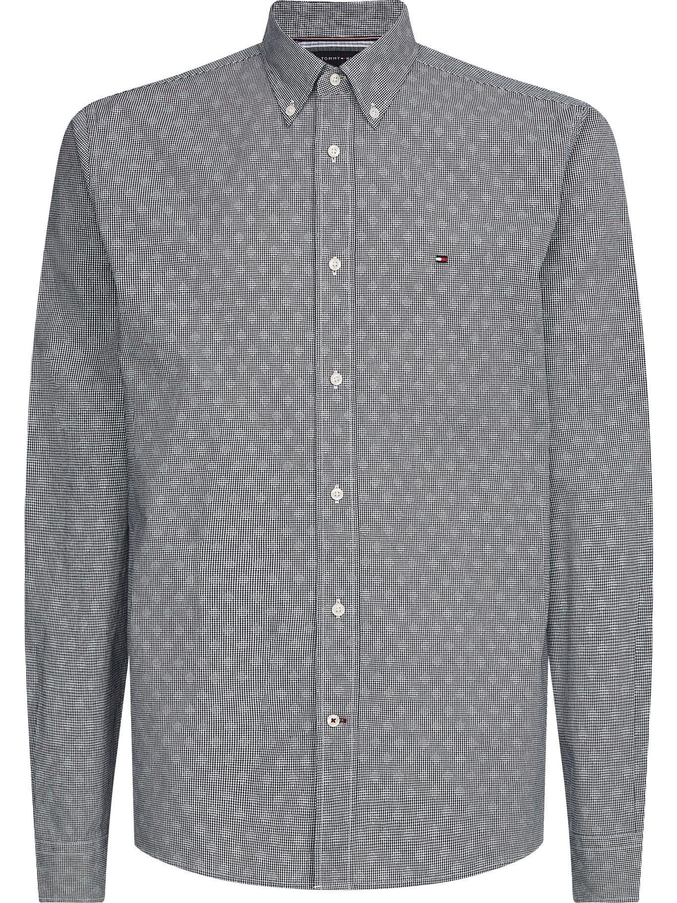 Camisa Th Flex A Cuadros Azul Tommy Hilfiger JN2-0