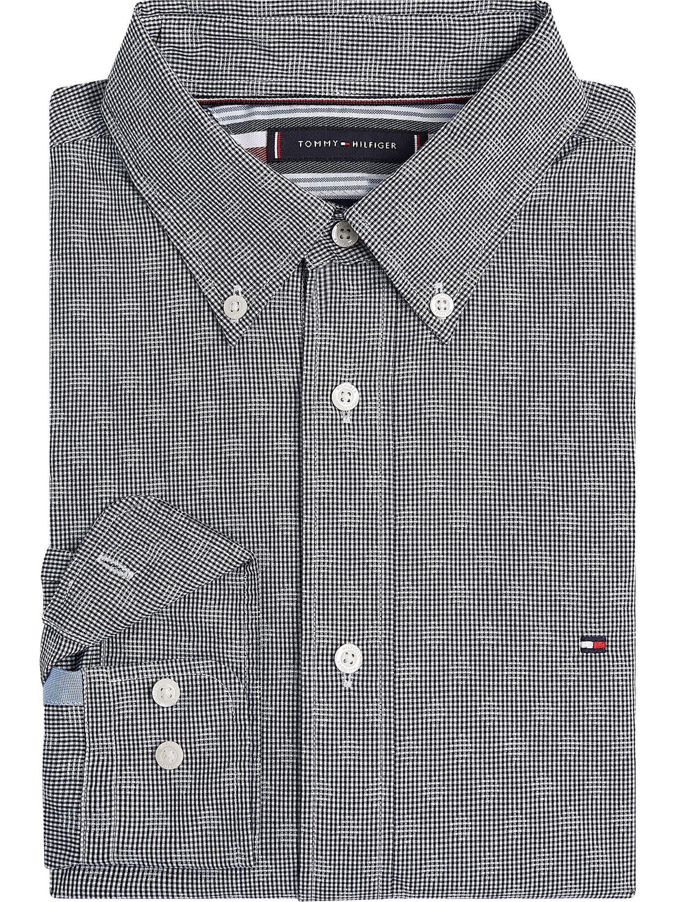 Camisa Th Flex A Cuadros Azul Tommy Hilfiger JN2-3