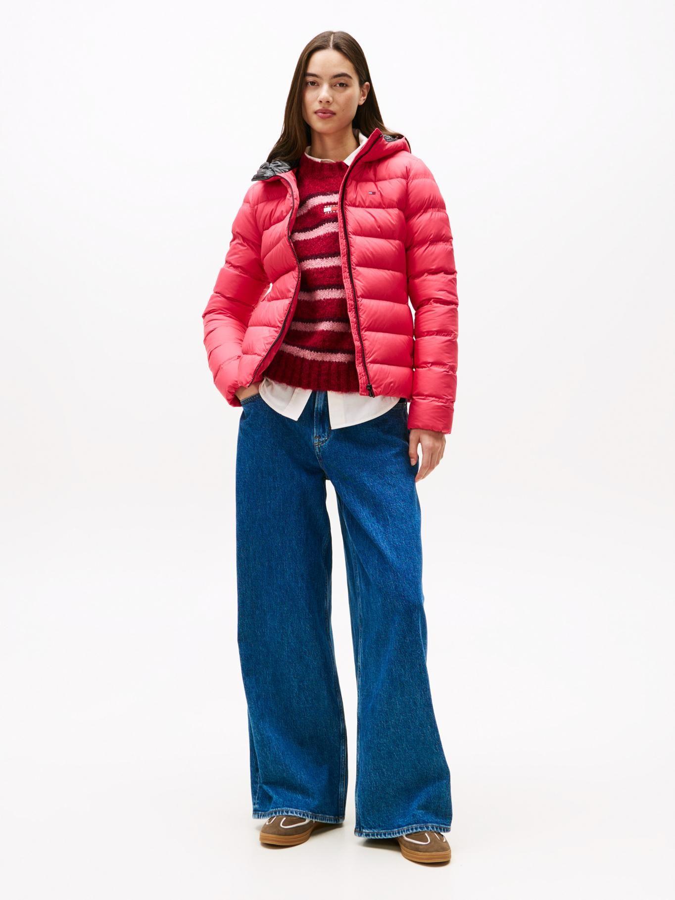 Parka Hooded Acolchada Slim Fit Rosado Tommy Jeans-1