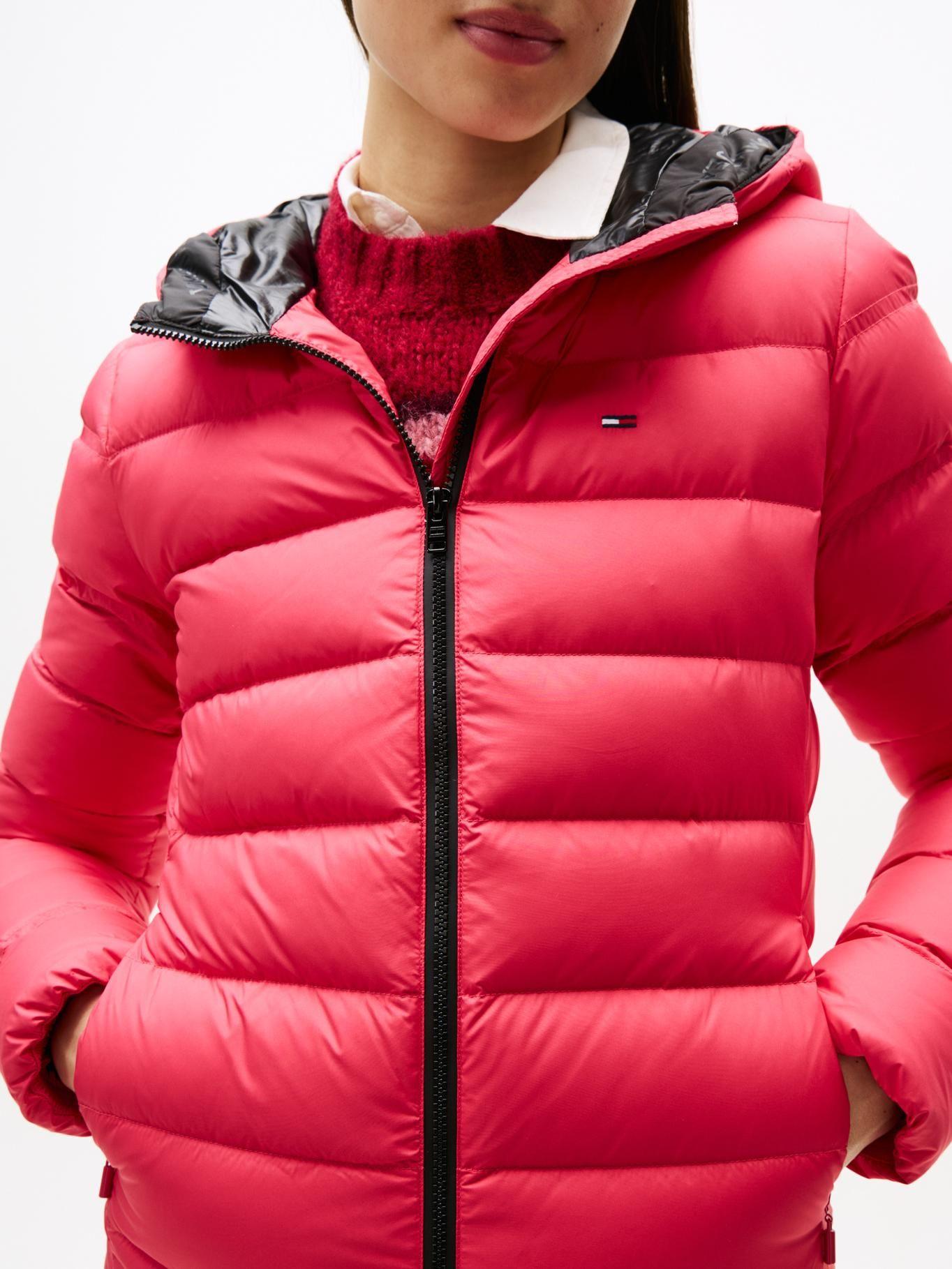 Parka Hooded Acolchada Slim Fit Rosado Tommy Jeans-4