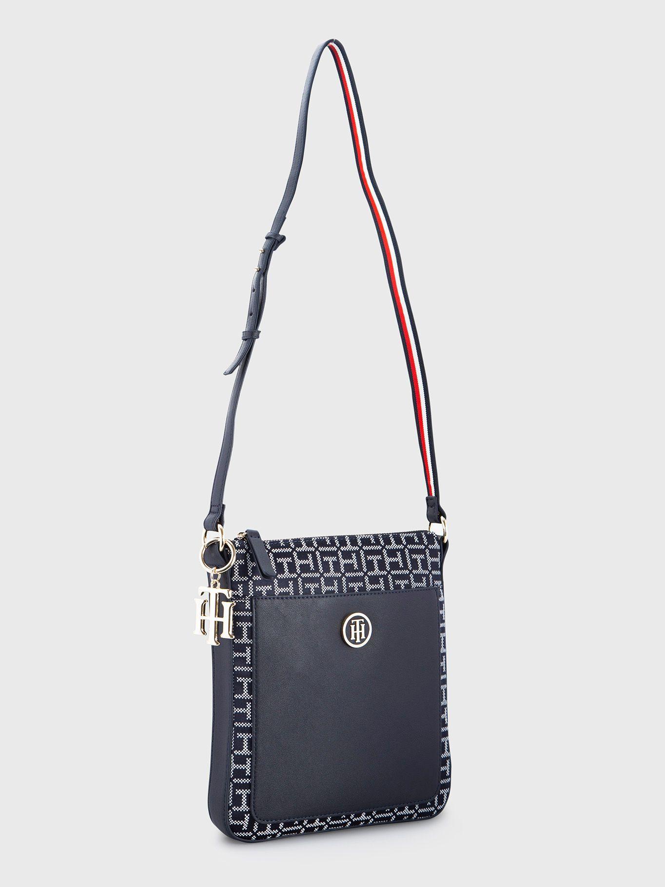 Cartera Crossover Monogram Print Azul Tommy Hilfiger-0