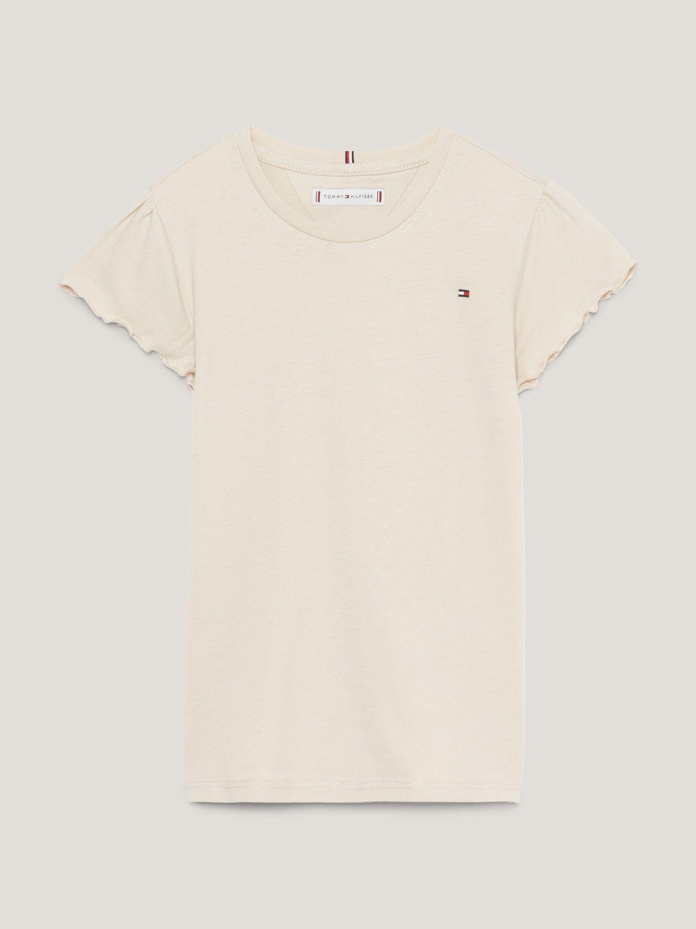 Polera Essential Mangas De Vuelos Beige Tommy Hilfiger-0
