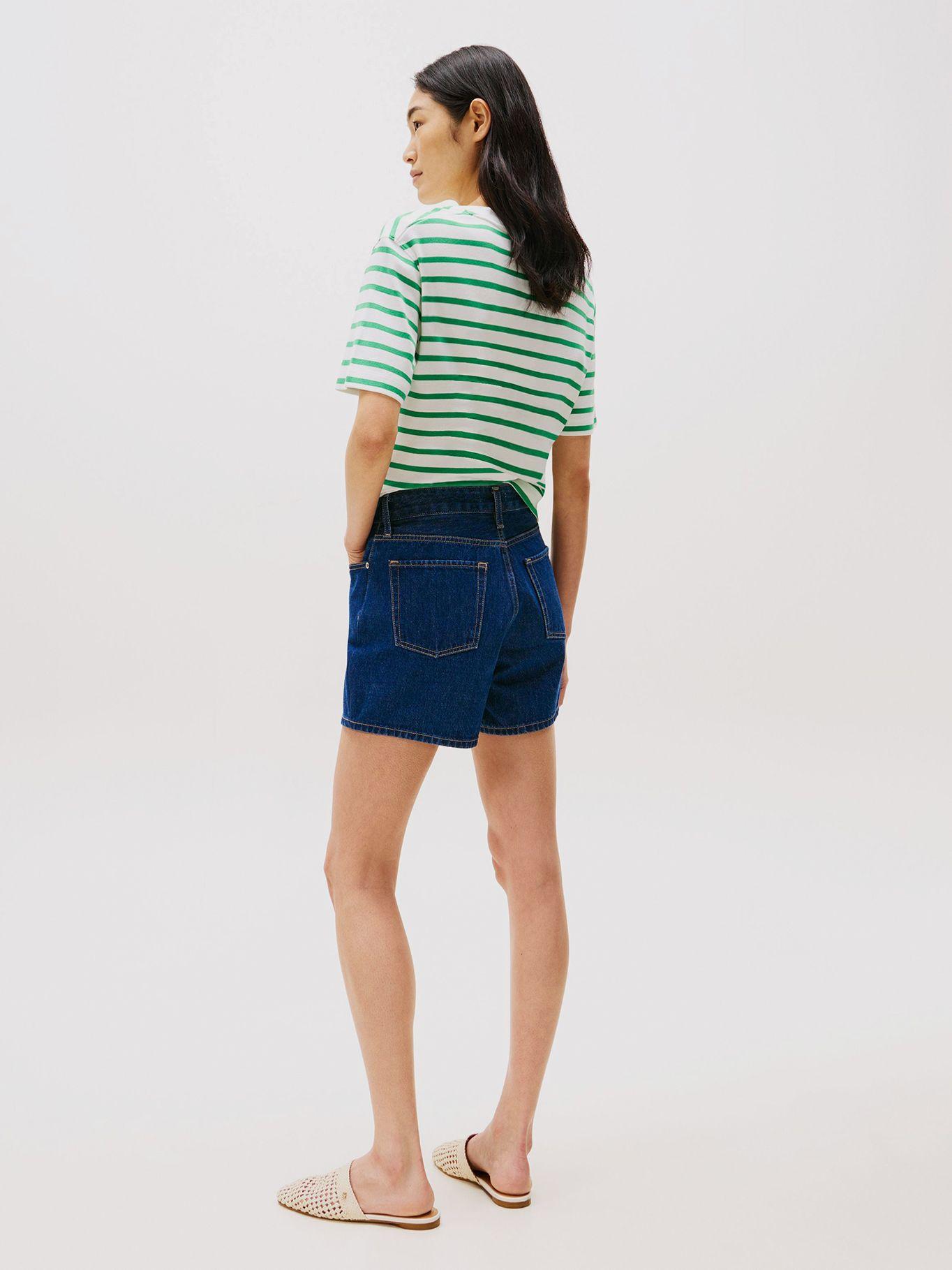 Short Denim De Talle Alto Azul Tommy Hilfiger-2