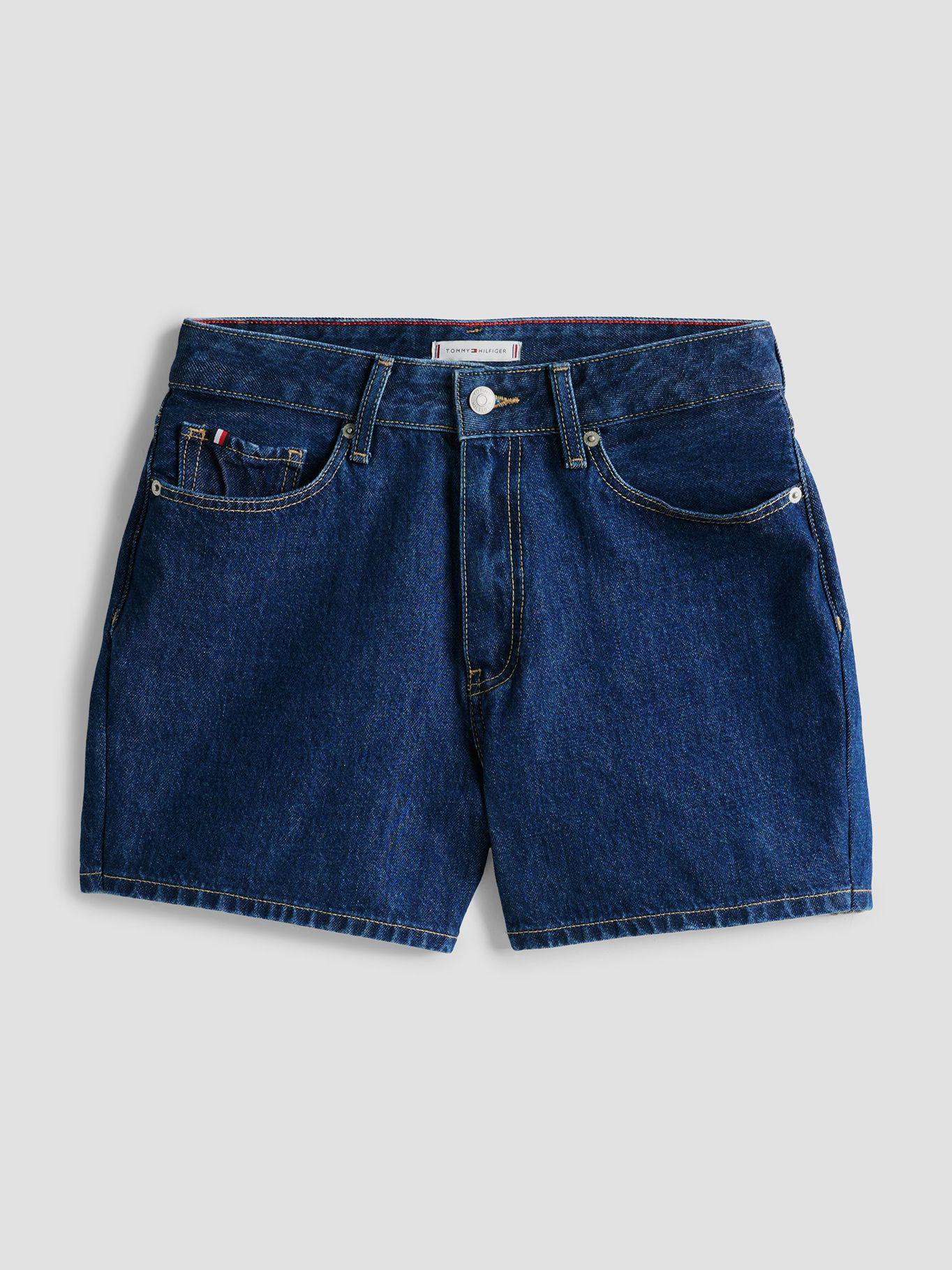 Short Denim De Talle Alto Azul Tommy Hilfiger-4