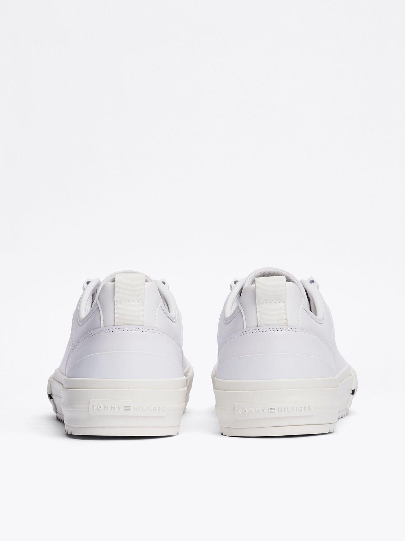 Zapatillas Vulcanizadas Cleat De Cuero Blanco Tommy Hilfiger-7