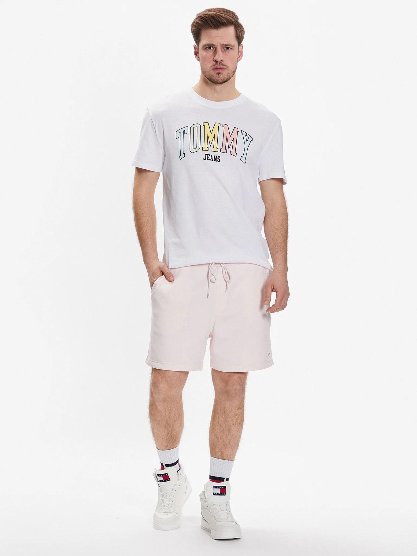 Shorts Regular Classic Solid Rosado Tommy Jeans-1