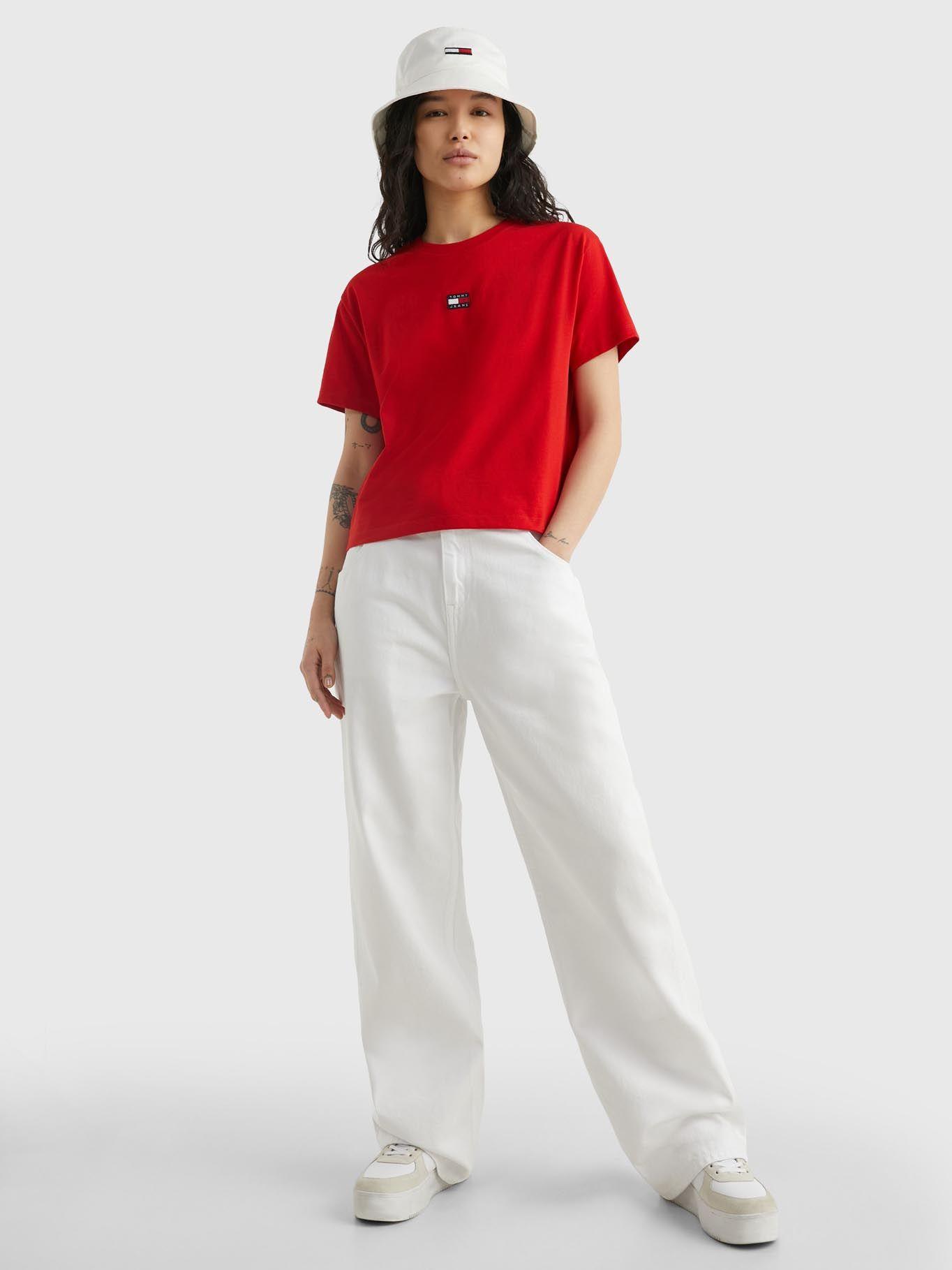 Polera Classic Con Parche Rojo Tommy Jeans-1