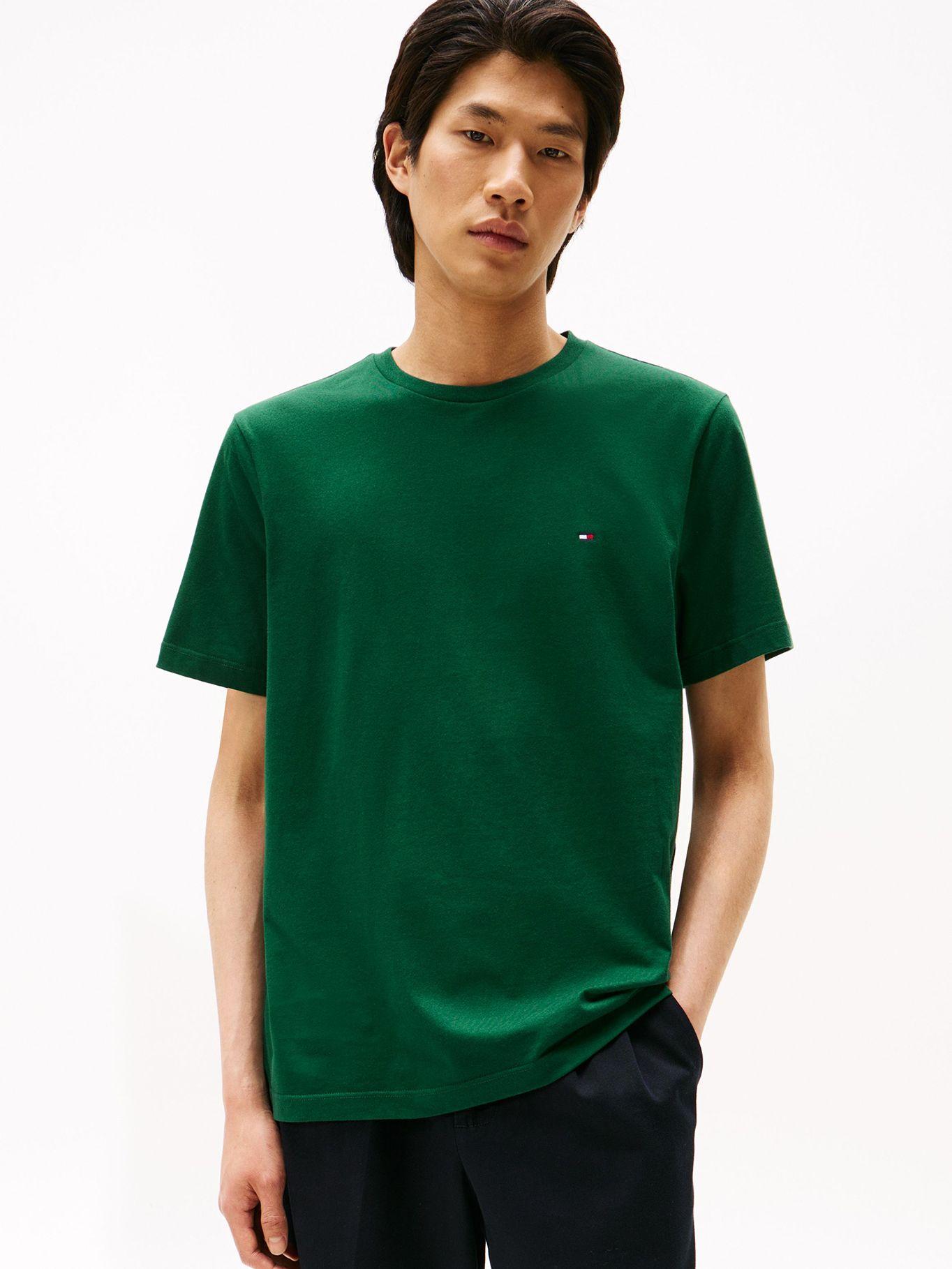 Polera Essent Cotton Neck Regular Verde Tommy Hilfiger-0