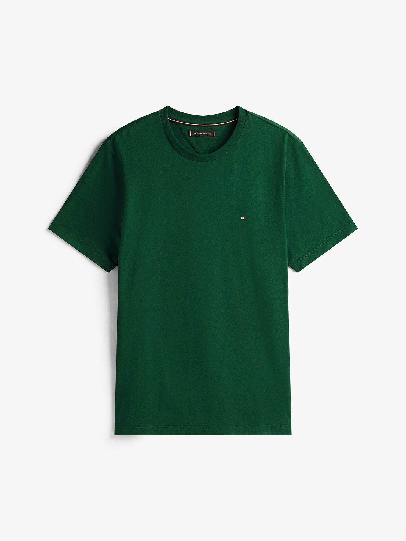 Polera Essent Cotton Neck Regular Verde Tommy Hilfiger-4