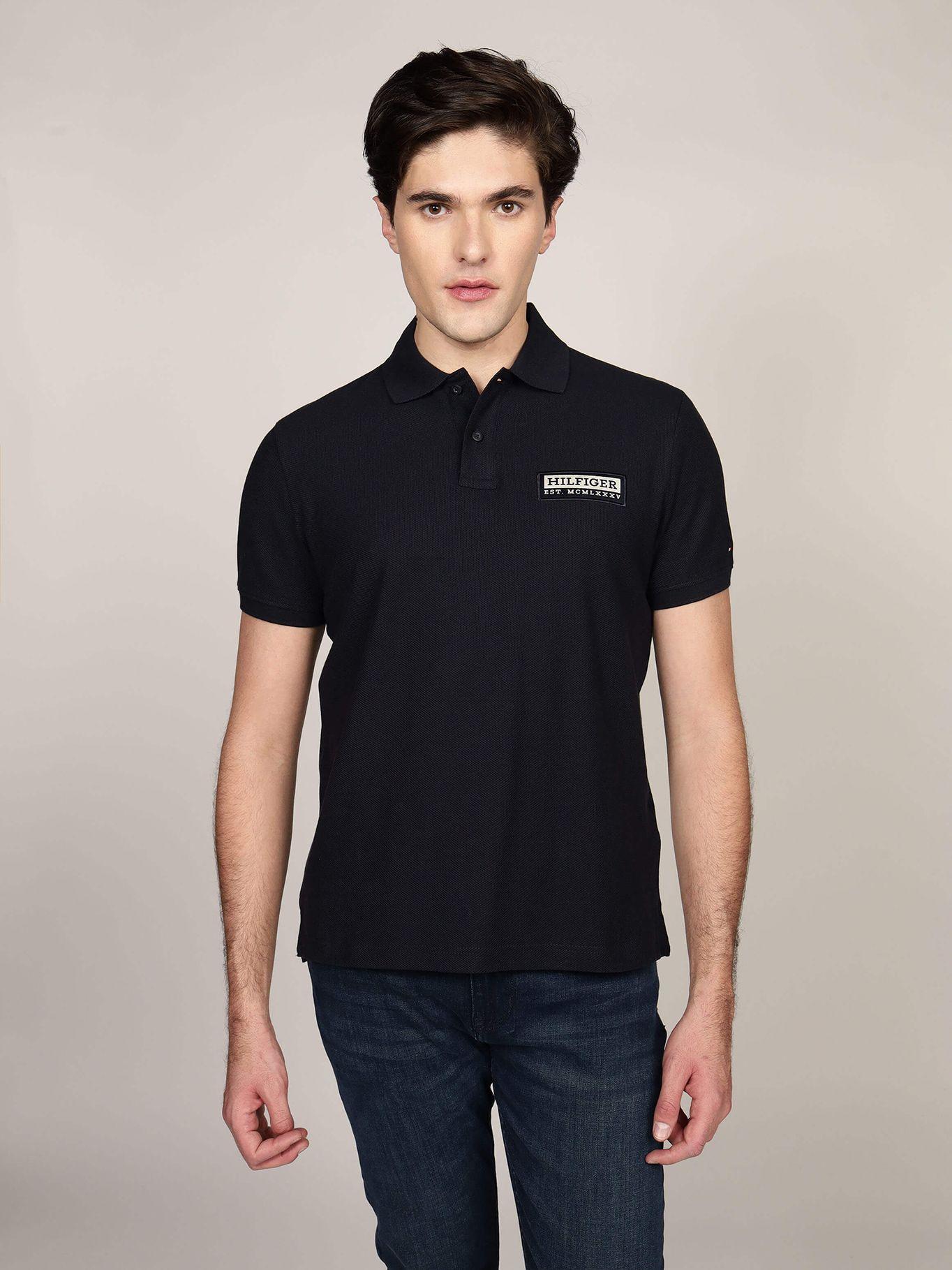 Polo Logo Est. 1985 Regular Fit Azul Tommy Hilfiger-0