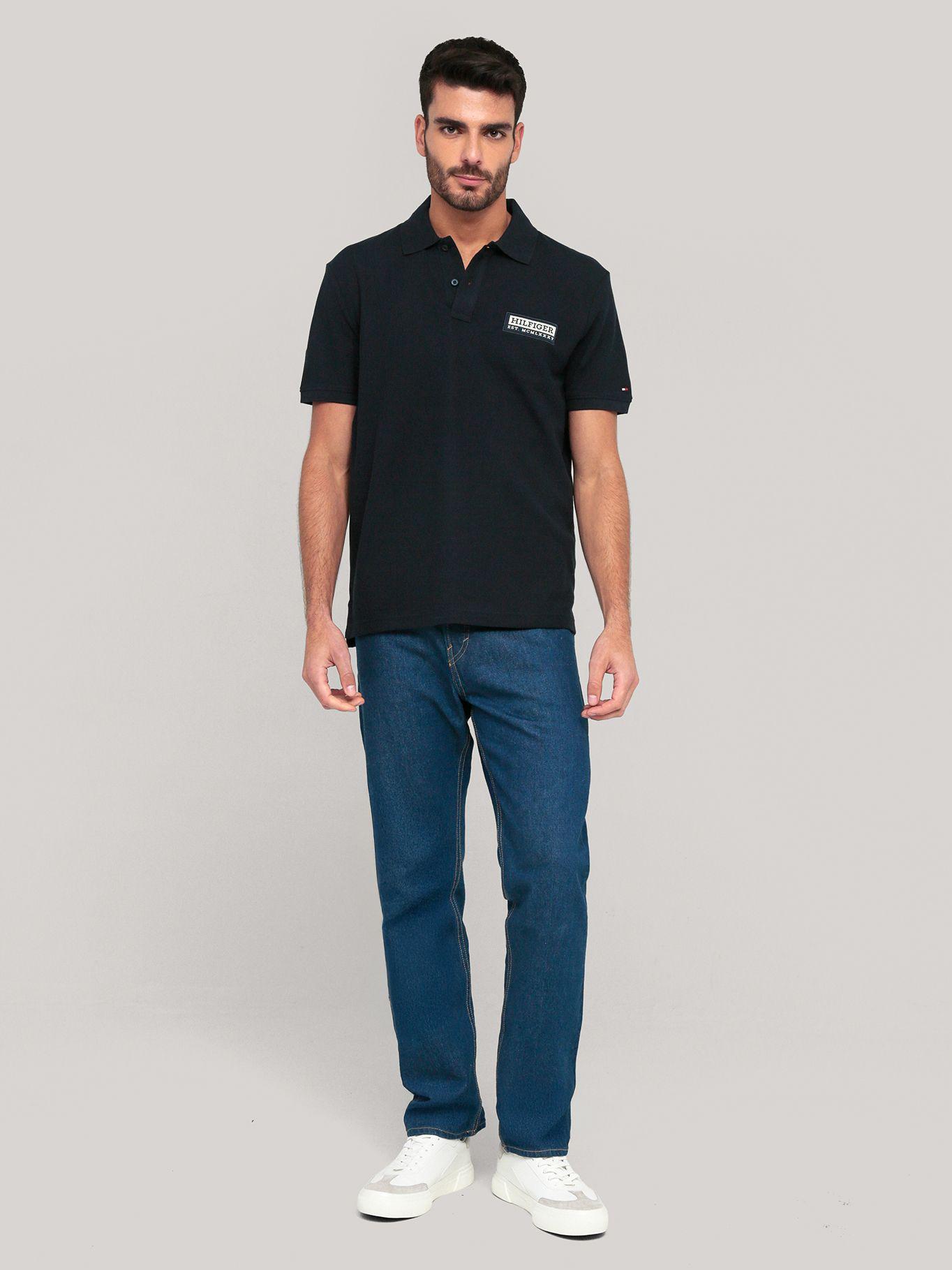 Polo Logo Est. 1985 Regular Fit Azul Tommy Hilfiger-1