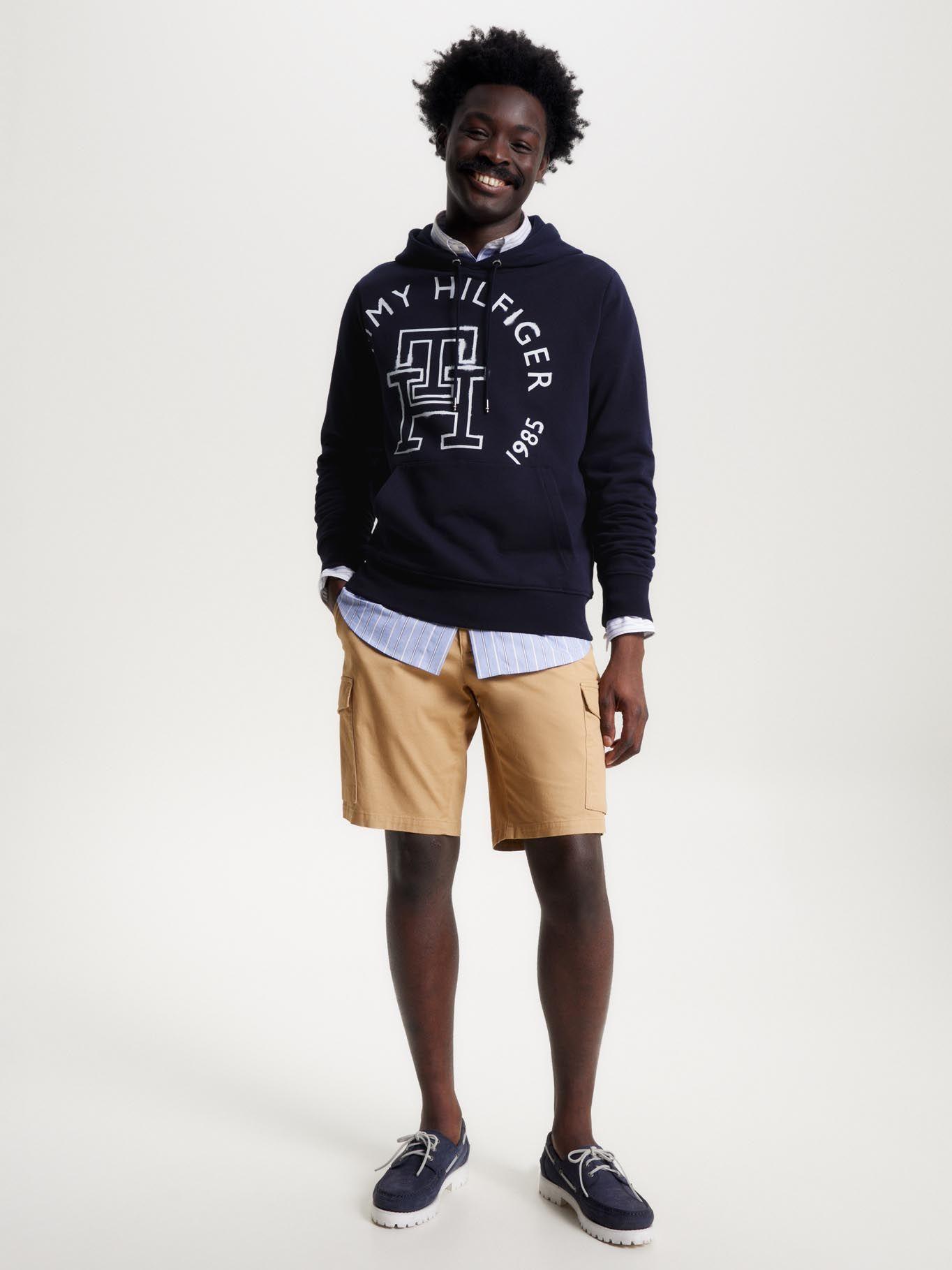 Polerón Hoodie Monogram Ink Azul Tommy Hilfiger-1