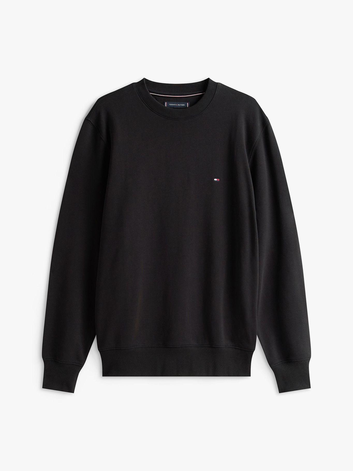 Polerón Solid Con Cuello Redondo Negro Tommy Hilfiger-4