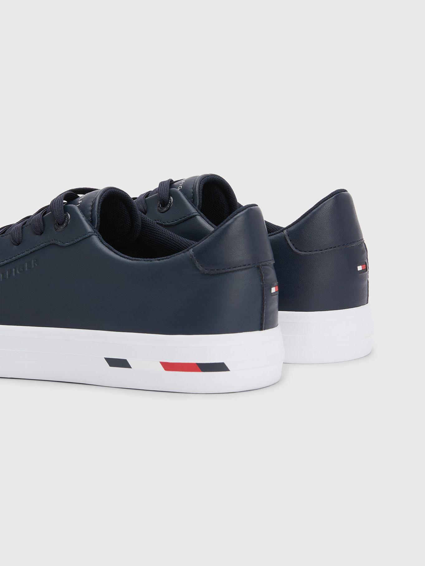 Zapatillas Modern De Cuero Azul Tommy Hilfiger-3