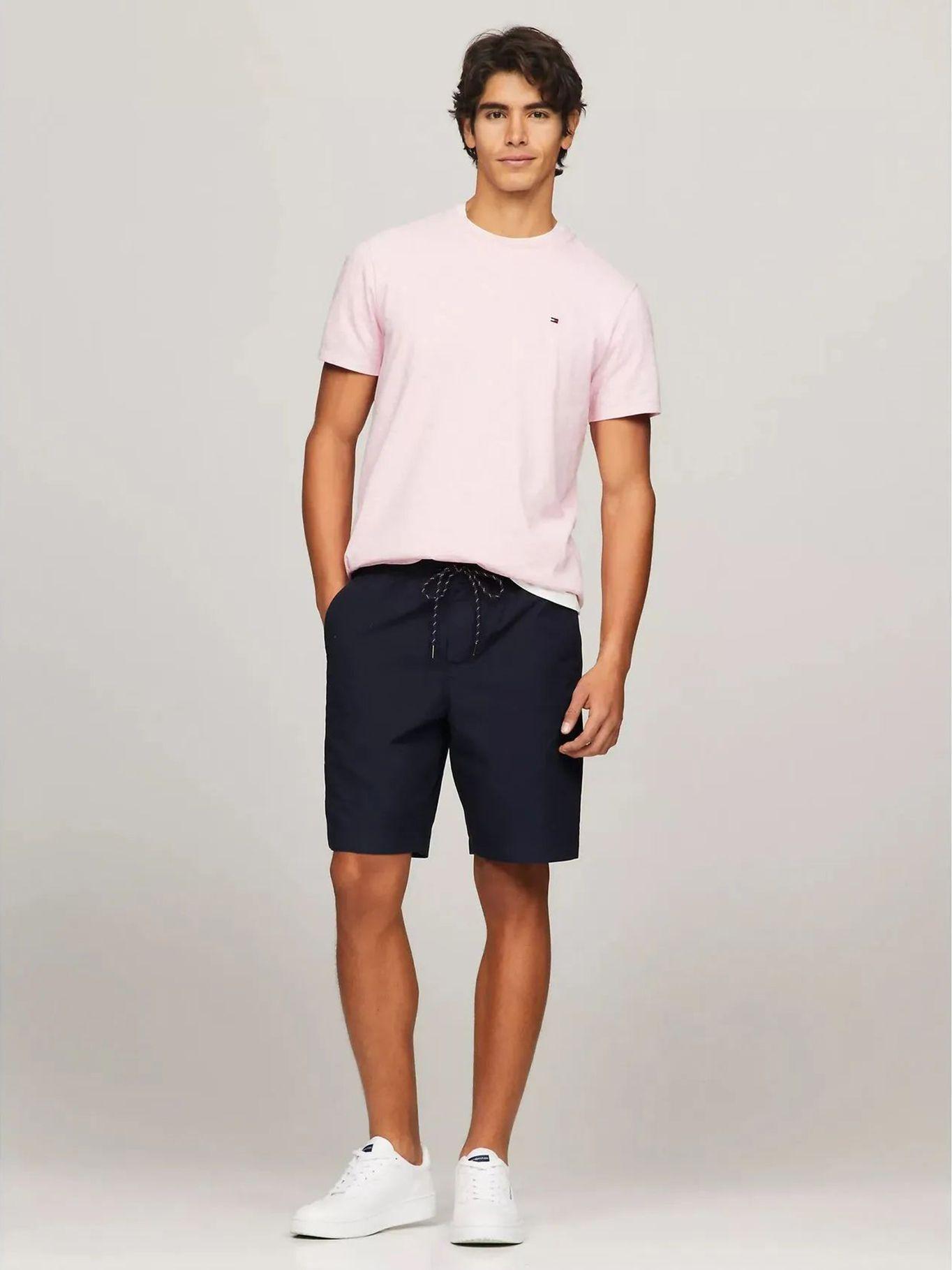 Polera Essential Cotton C-Neck Slim Fit Rosado Tommy Hilfiger-1