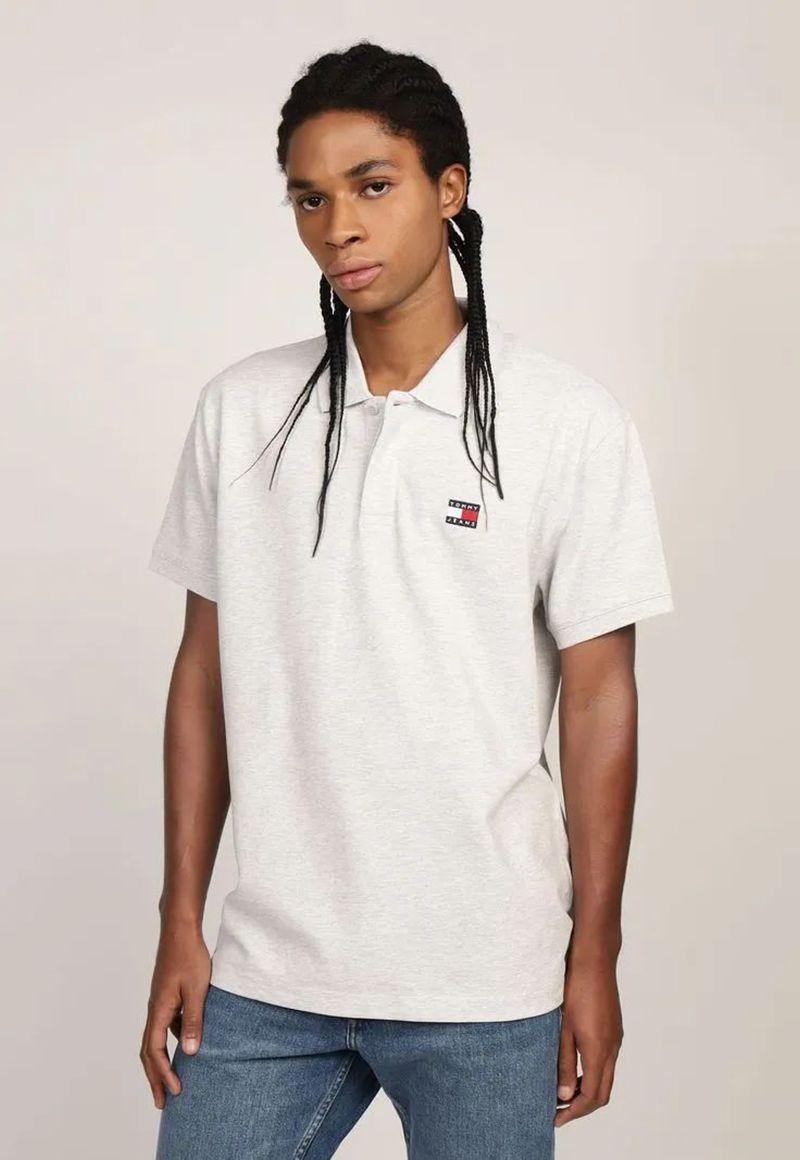 Polo Regular Fit Con Parche Gris Tommy Jeans-0