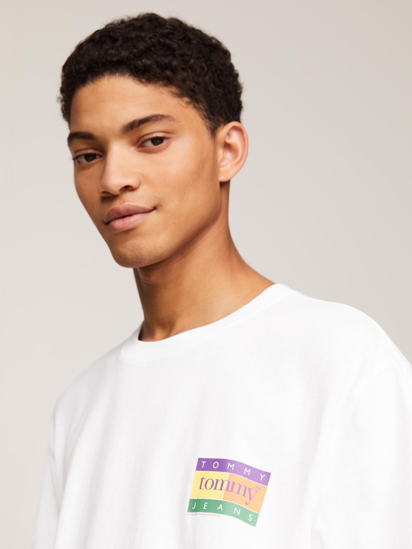 Polera Summer Flag Regular Fit Blanco Tommy Jeans-3