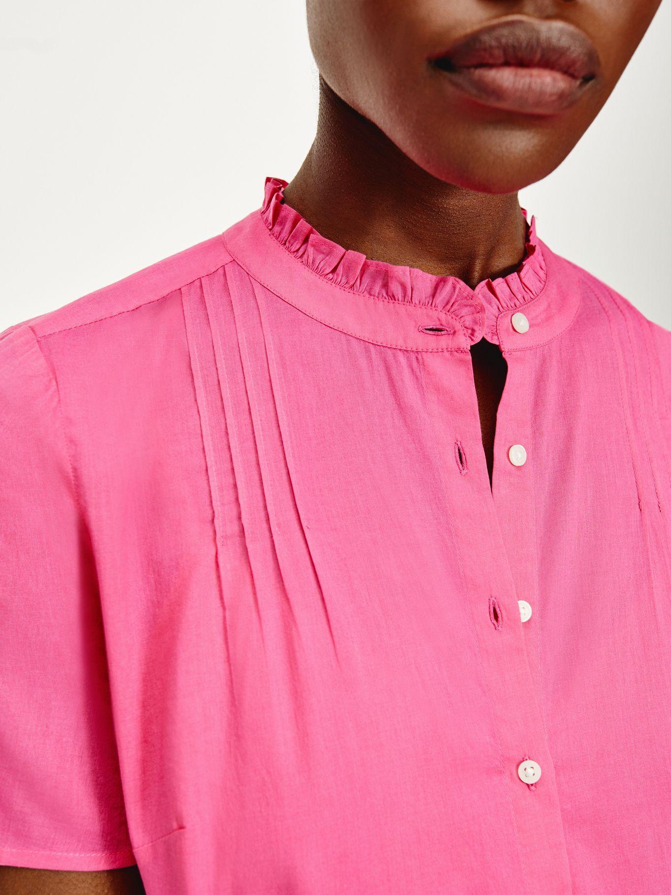 Vestido De Voile Con Corte Evasé Fucsia Tommy Hilfiger-2