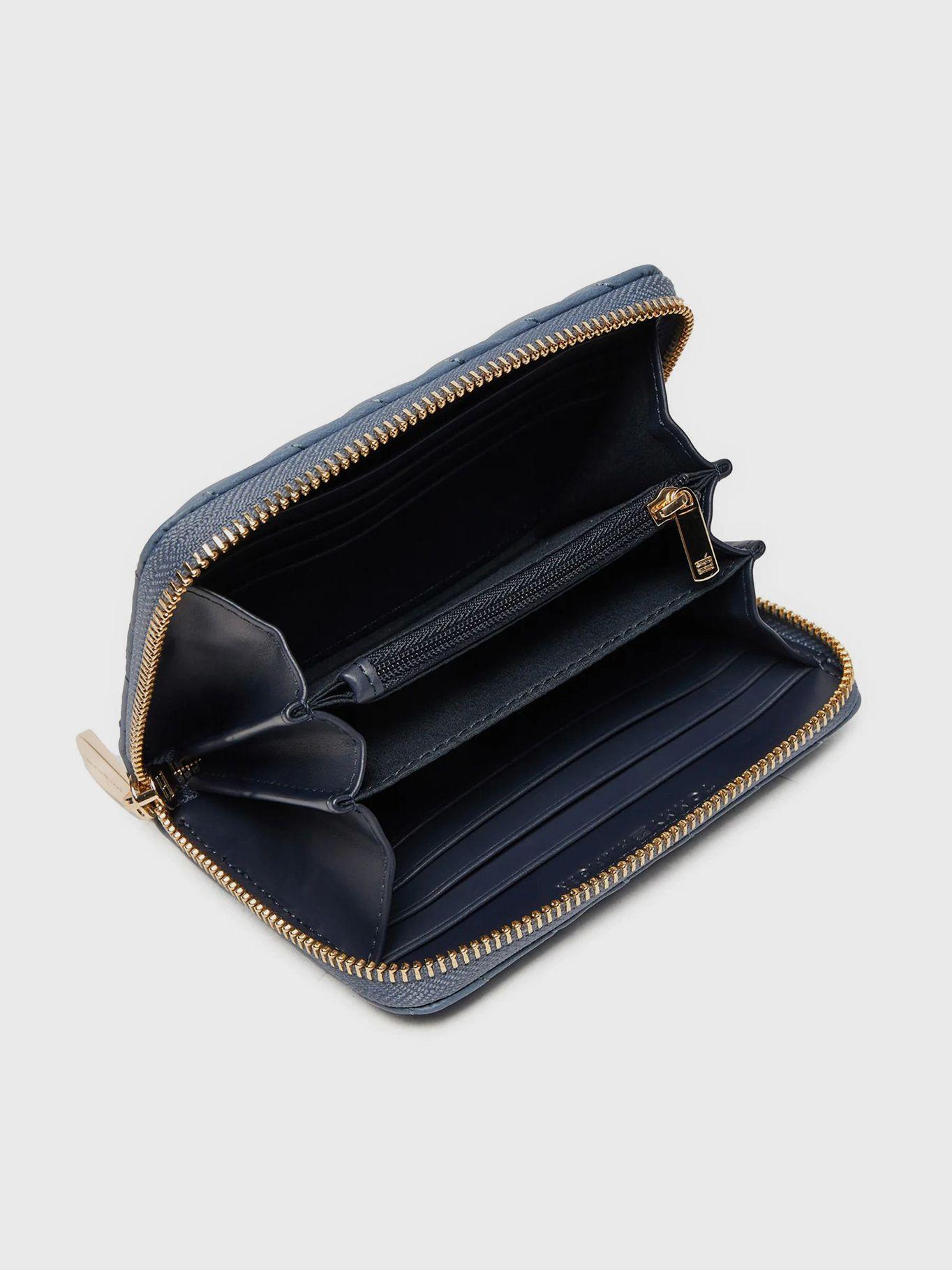 Billetera Acolchada Con Cierre Celeste Tommy Hilfiger-2
