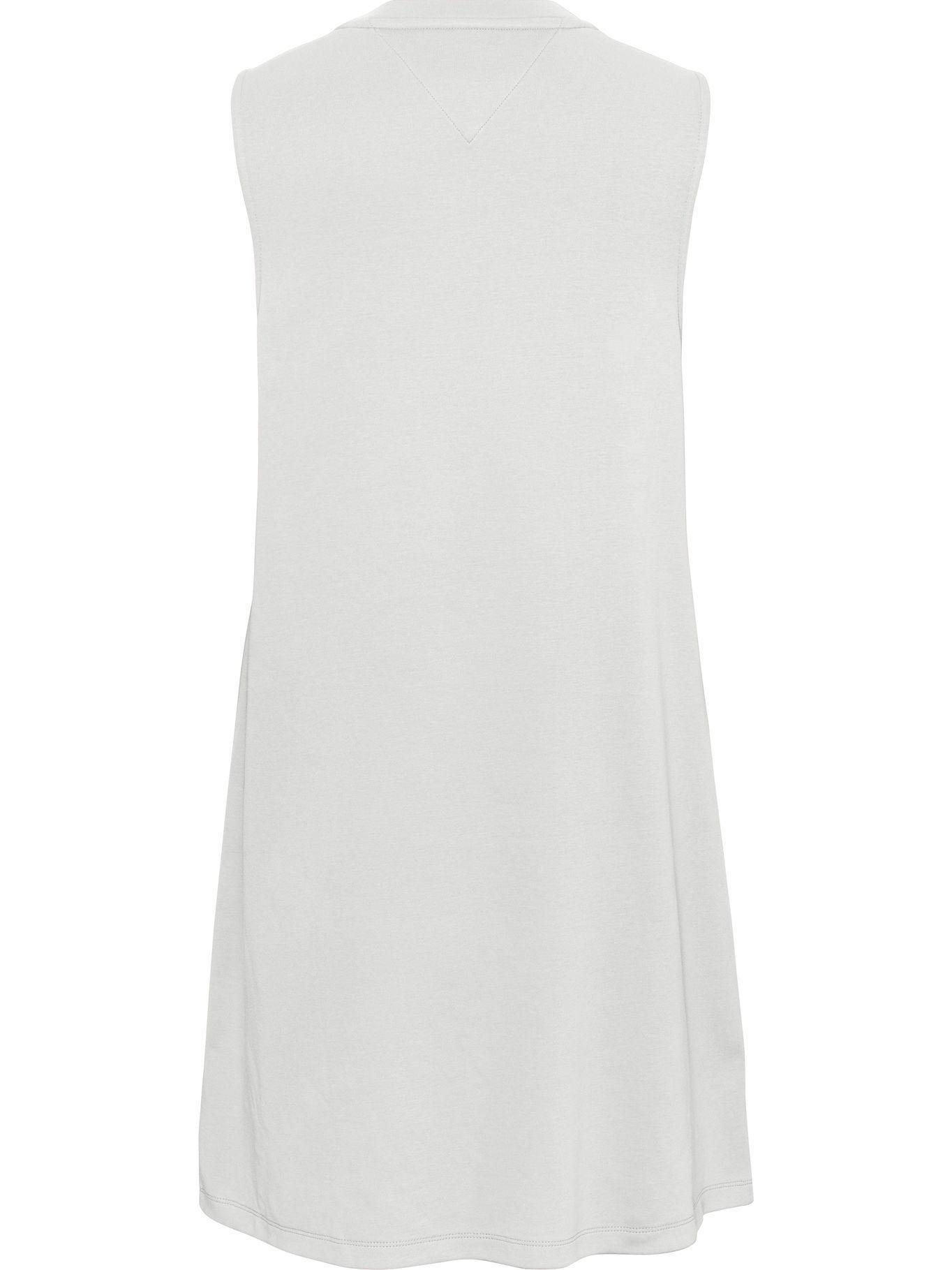 Vestido Sin Mangas Logo De Parche Blanco Tommy Hilfiger-1