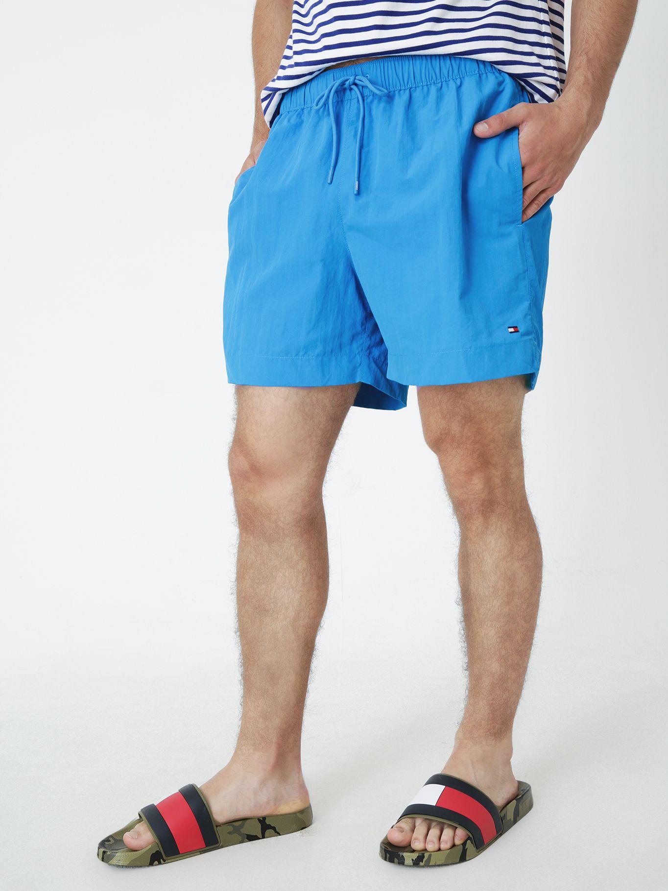 Traje De Baño Ess Solid Azul Tommy Hilfiger-0