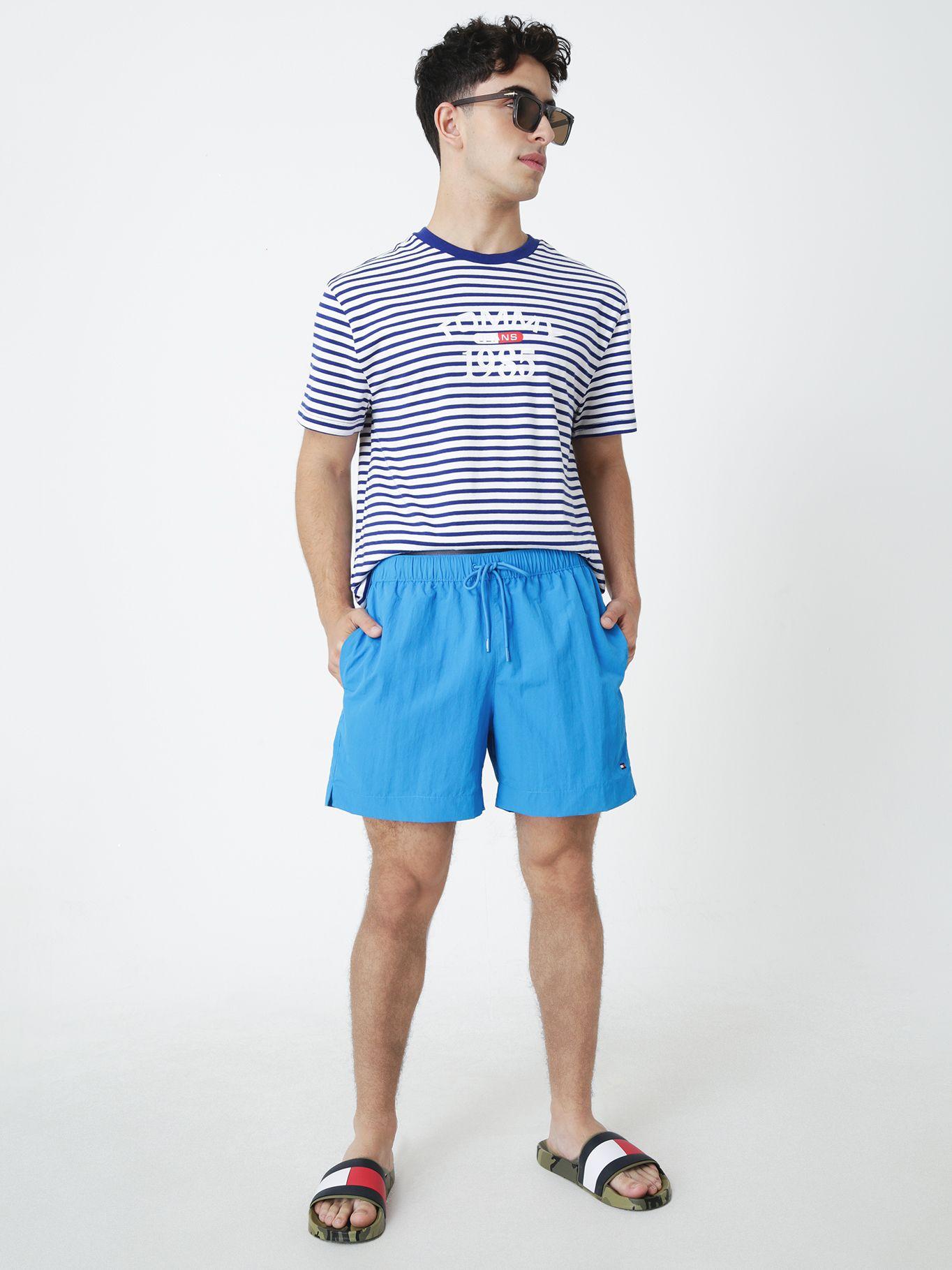 Traje De Baño Ess Solid Azul Tommy Hilfiger-2