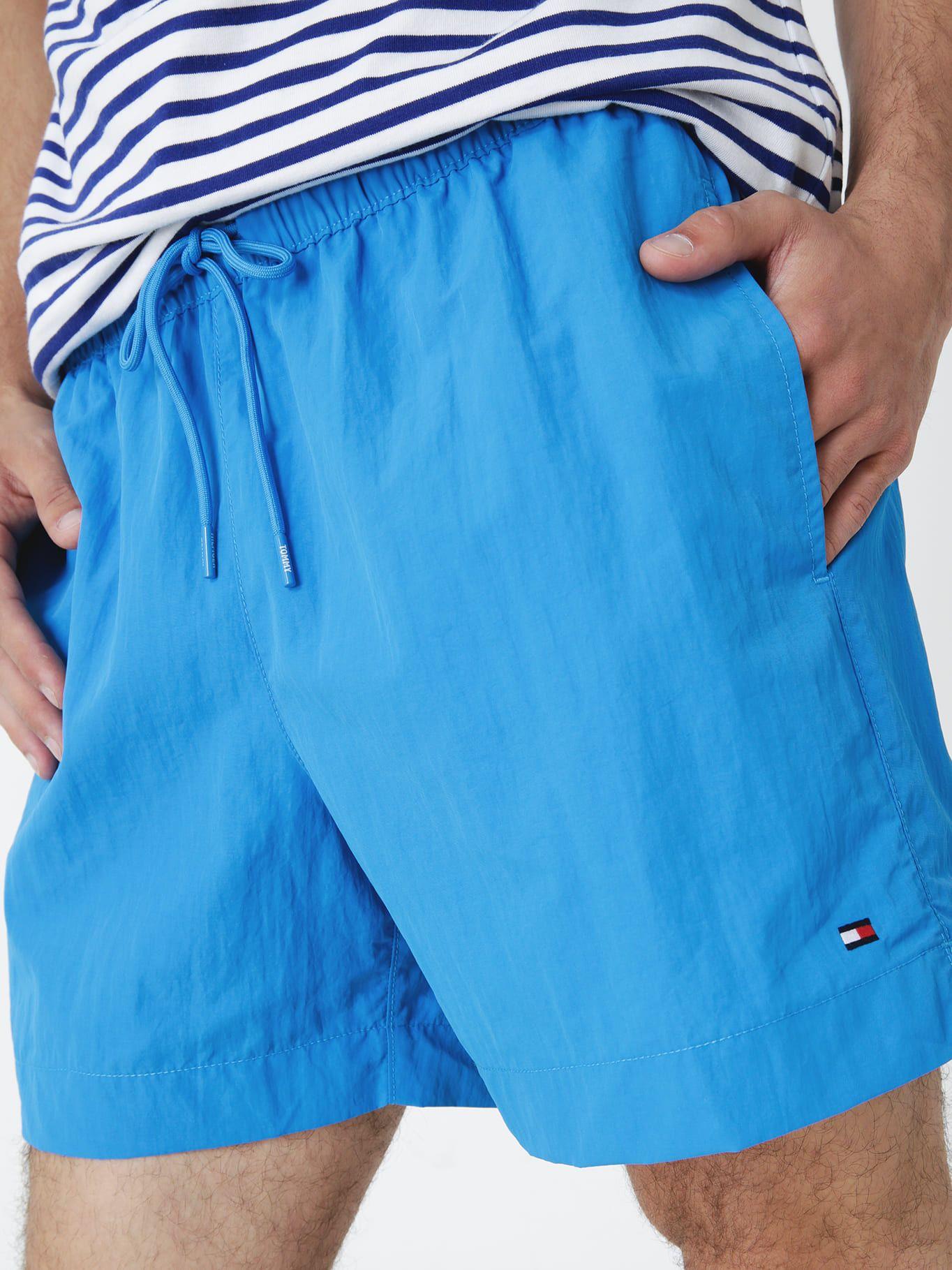 Traje De Baño Ess Solid Azul Tommy Hilfiger-3