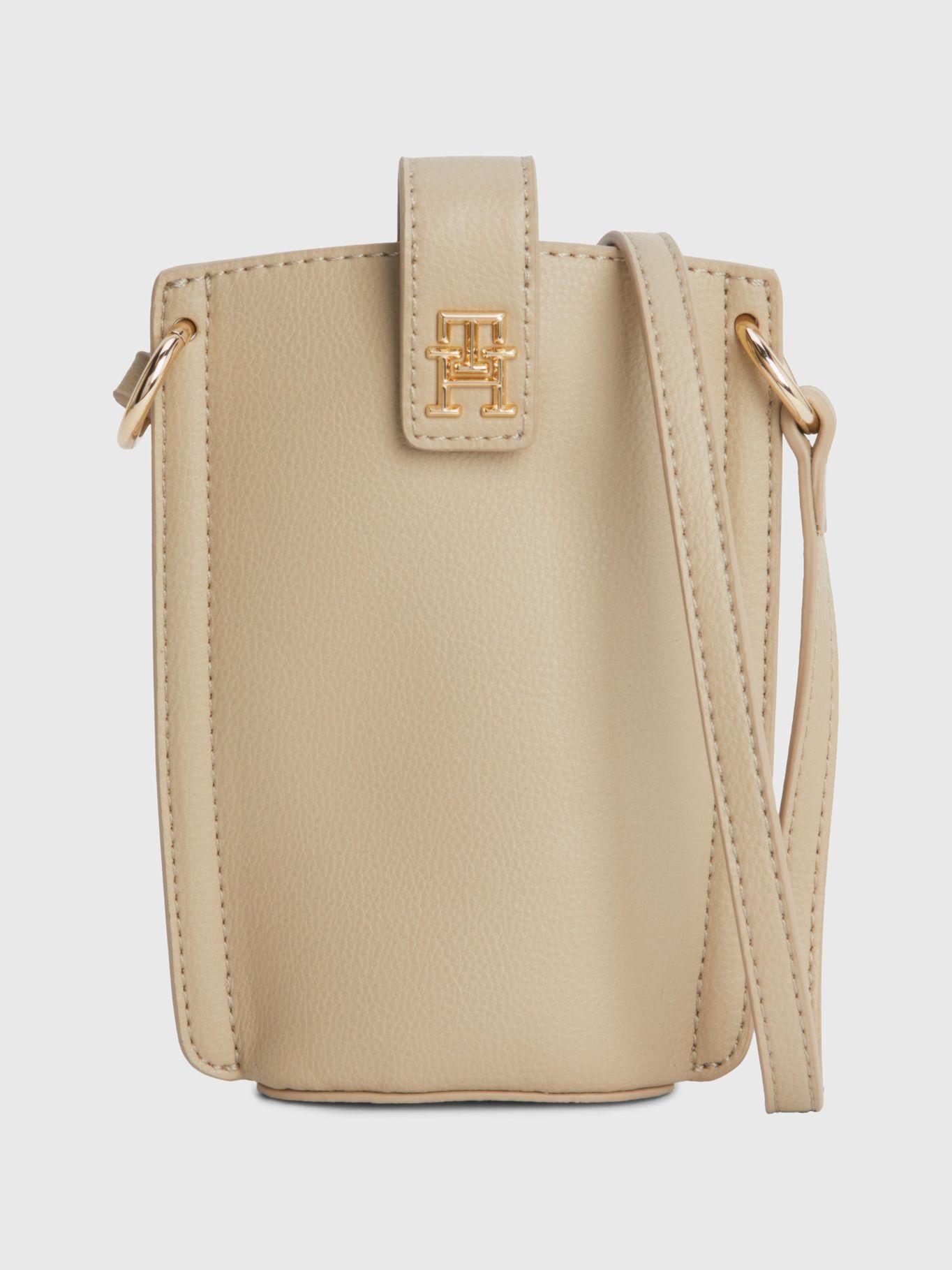Bandolera Para Teléfono Monogram Beige Tommy Hilfiger-0