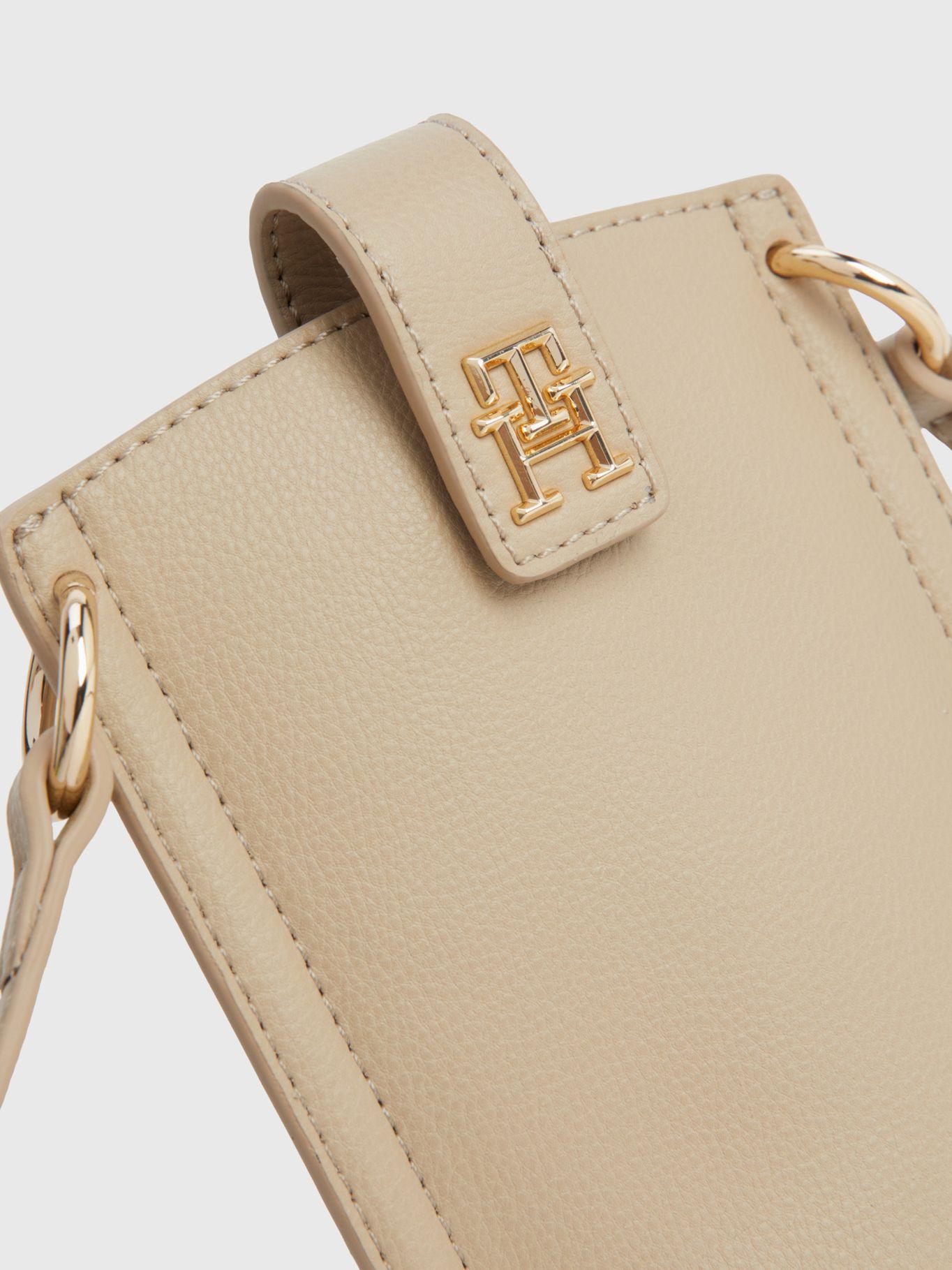 Bandolera Para Teléfono Monogram Beige Tommy Hilfiger-3