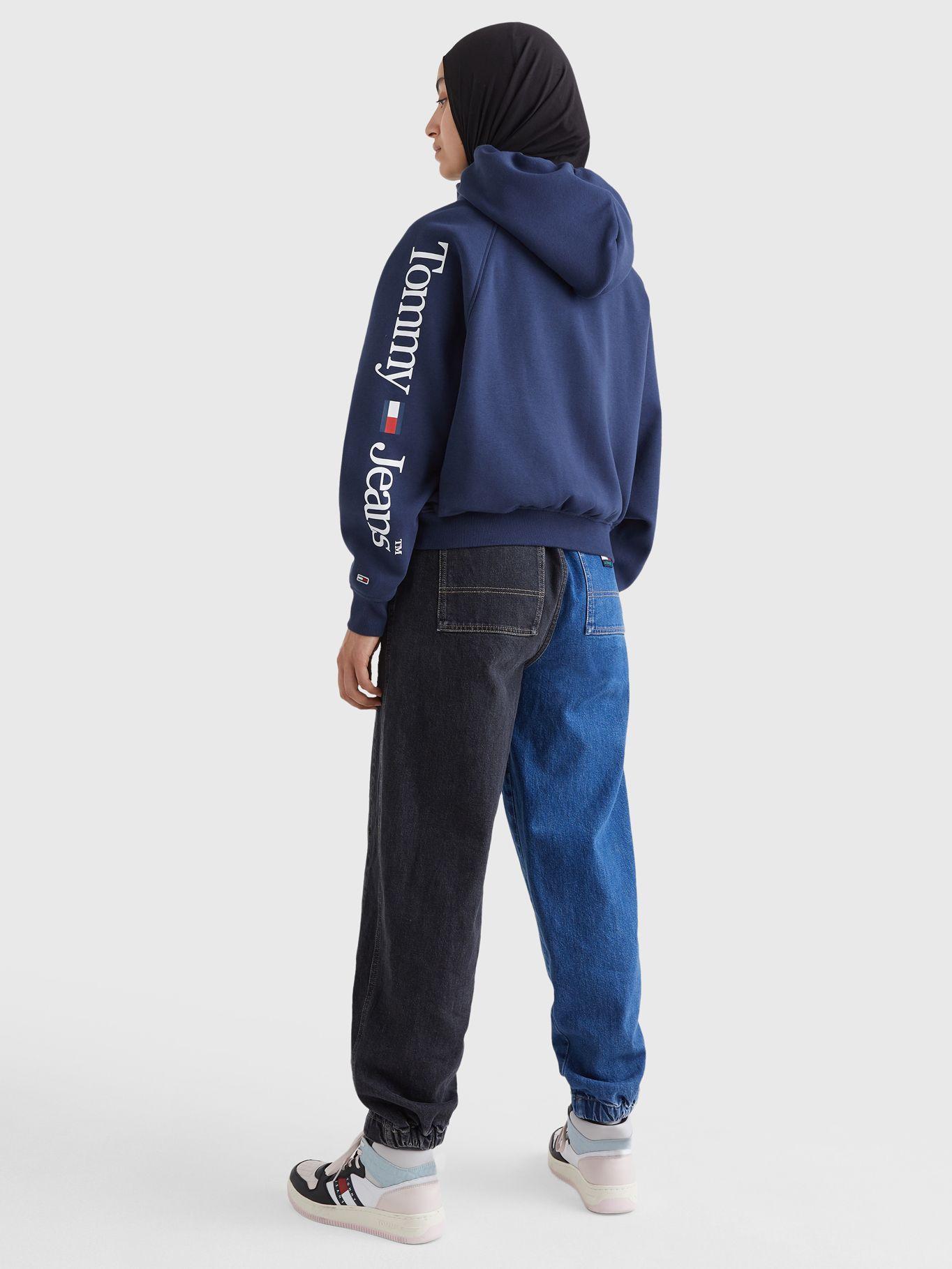 Polerón Hoodie Relaxed Lower Logo Azul Tommy Jeans-2