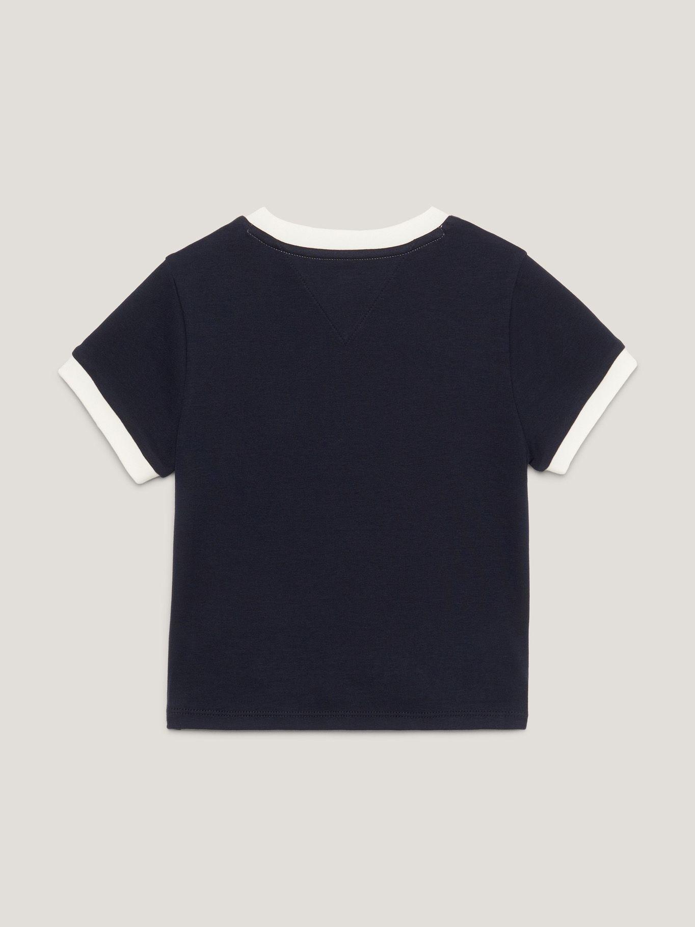 Polera Crest Entallada Azul Tommy Hilfiger-1