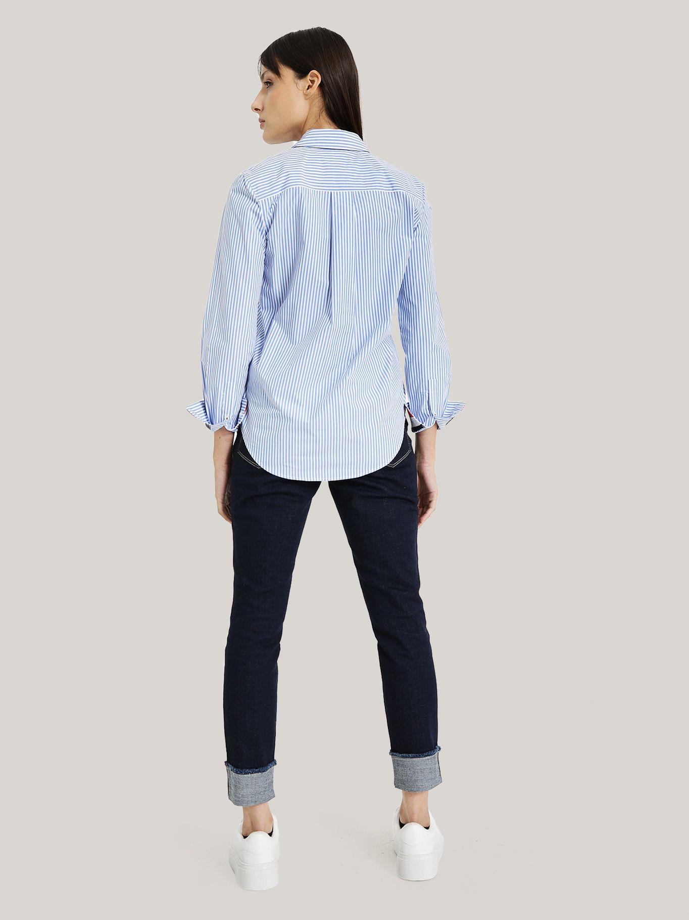 CAMISA DE RAYAS RELAXED Celeste Tommy Hilfiger-2