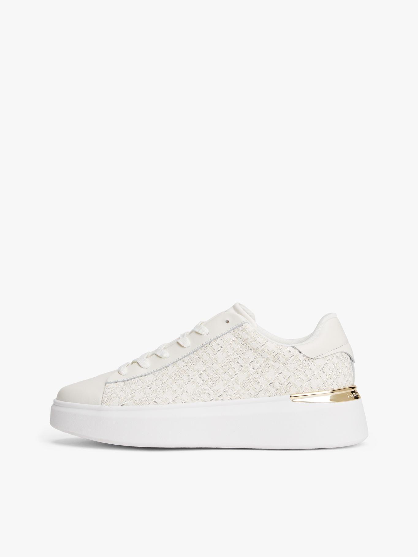 Zapatilla Monogram Cuero Platform Blanco Tommy Hilfiger-6