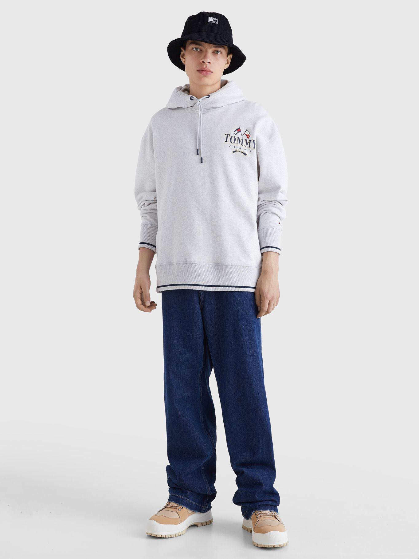 Polerón Hoodie Skater Back Gris Tommy Hilfiger-1