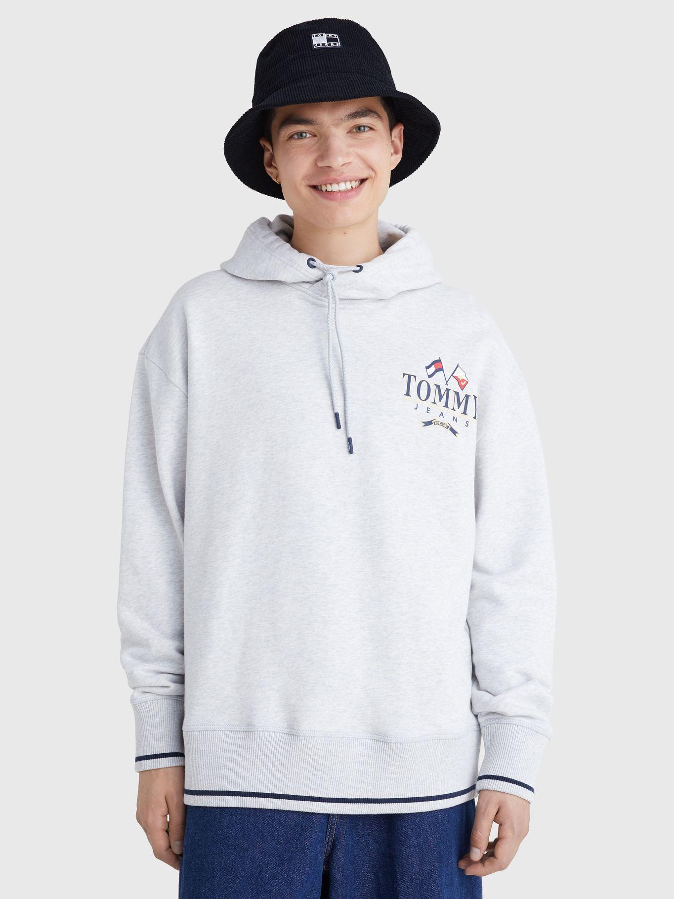 Polerón Hoodie Skater Back Gris Tommy Hilfiger-0