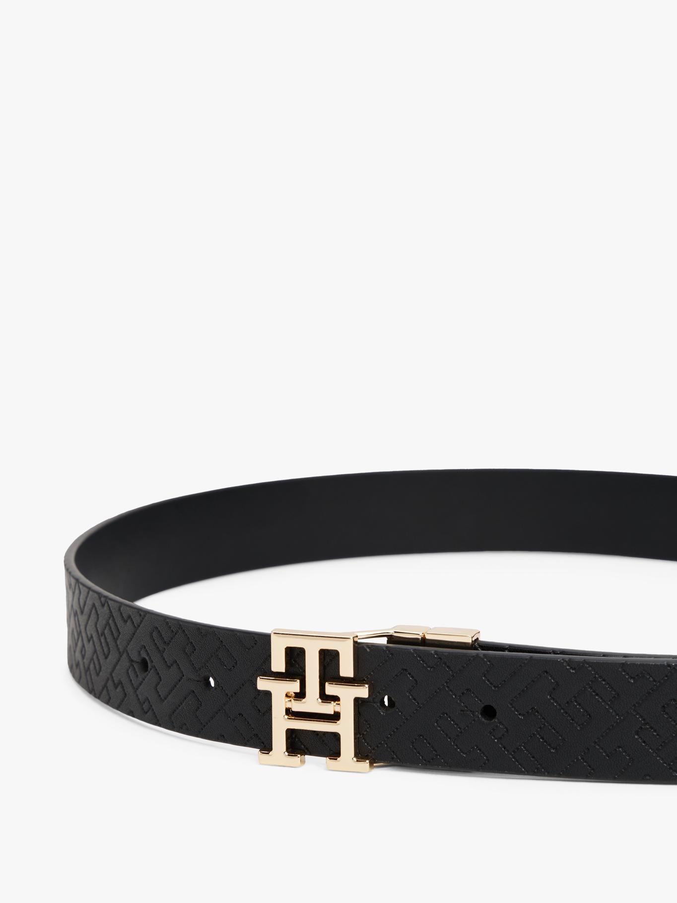 Cinturón Reversible Monogram Negro Tommy Hilfiger-1