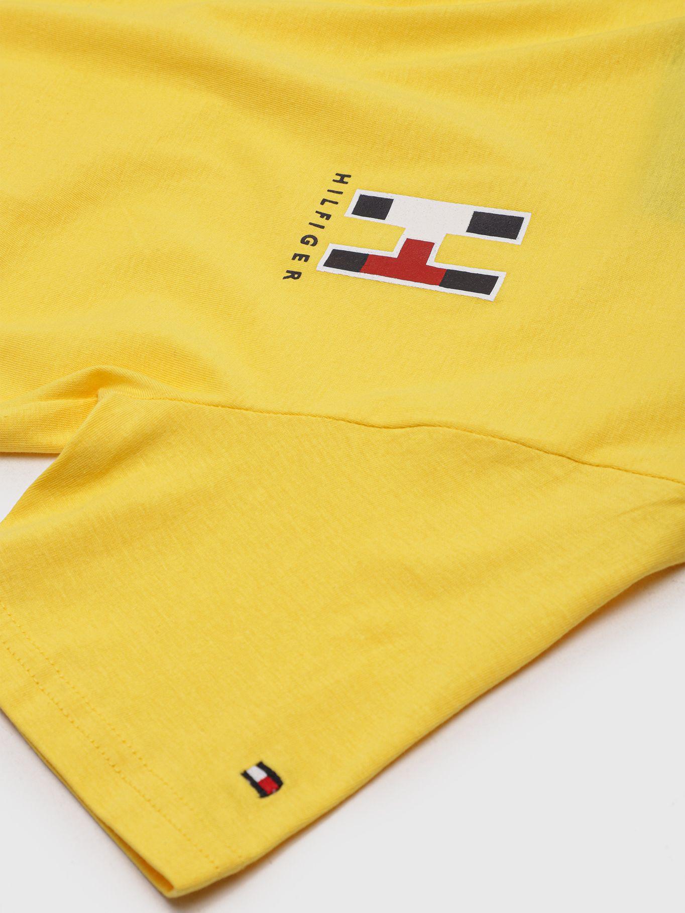 Polera Con Logo Bordado Amarillo Tommy Hilfiger-3