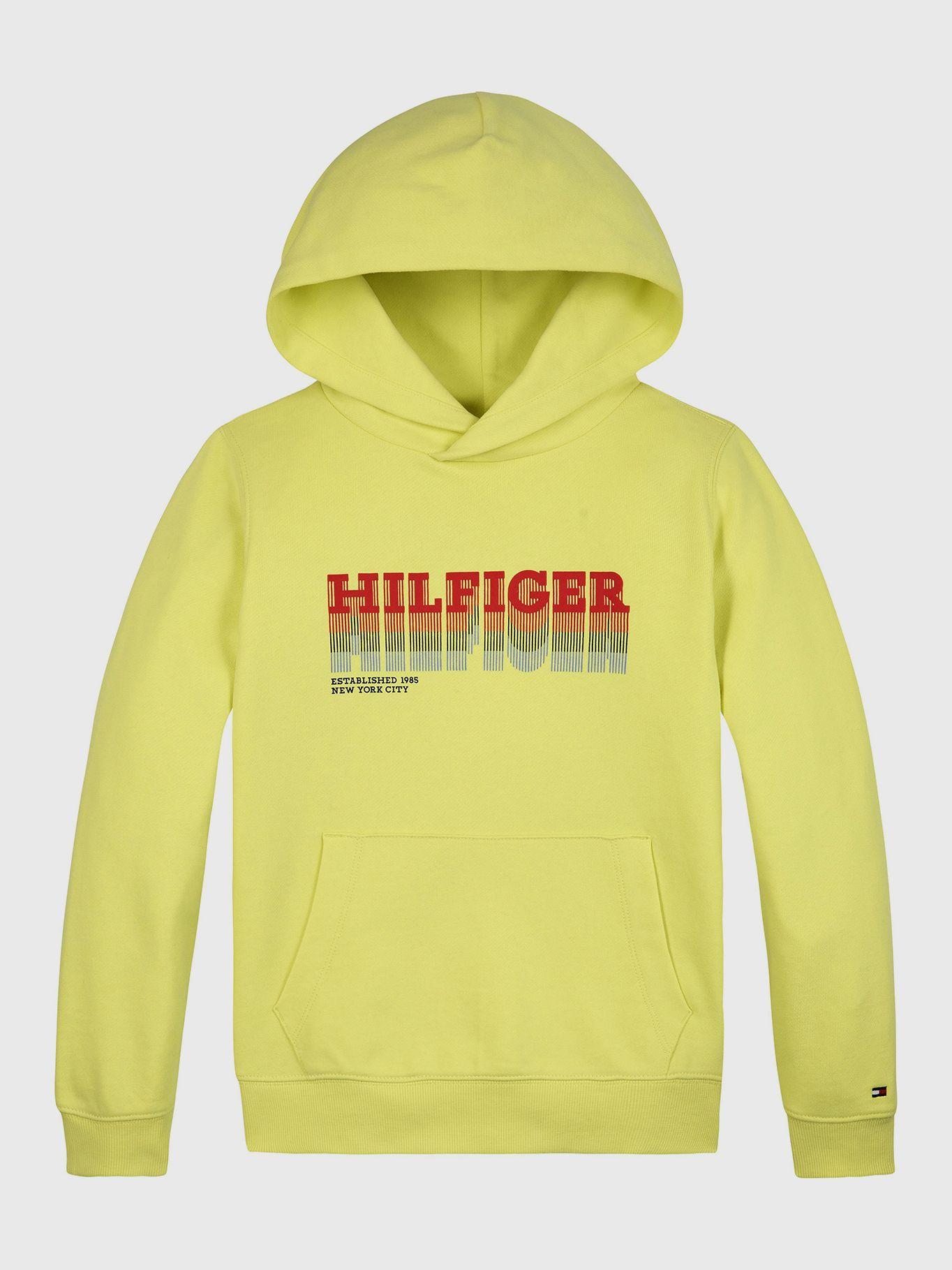 Polerón Hoodie Con Logo Gráfico Amarillo Tommy Hilfiger-0