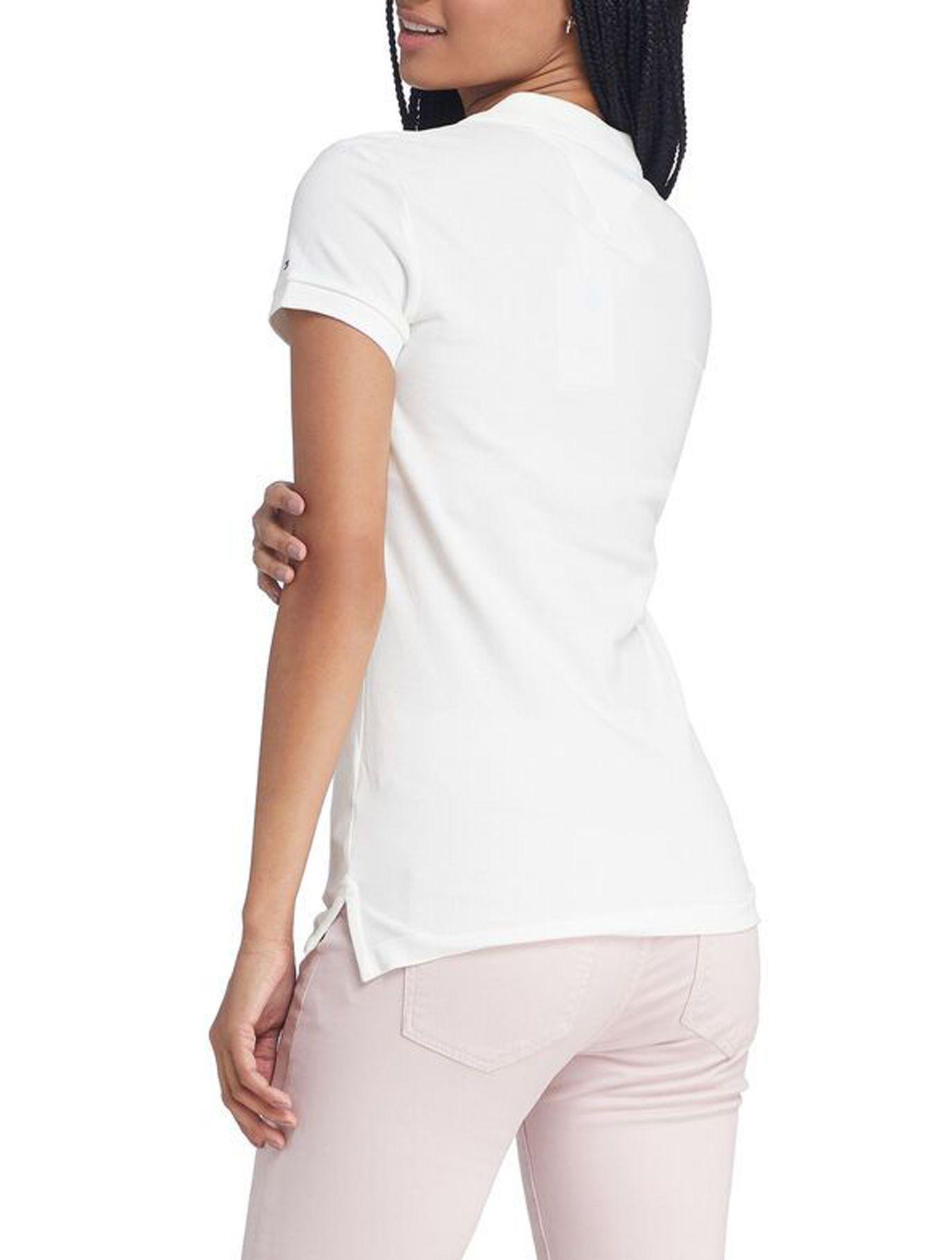 Polo Im Varsity Crest Slim Fit Blanco Tommy Hilfiger-1