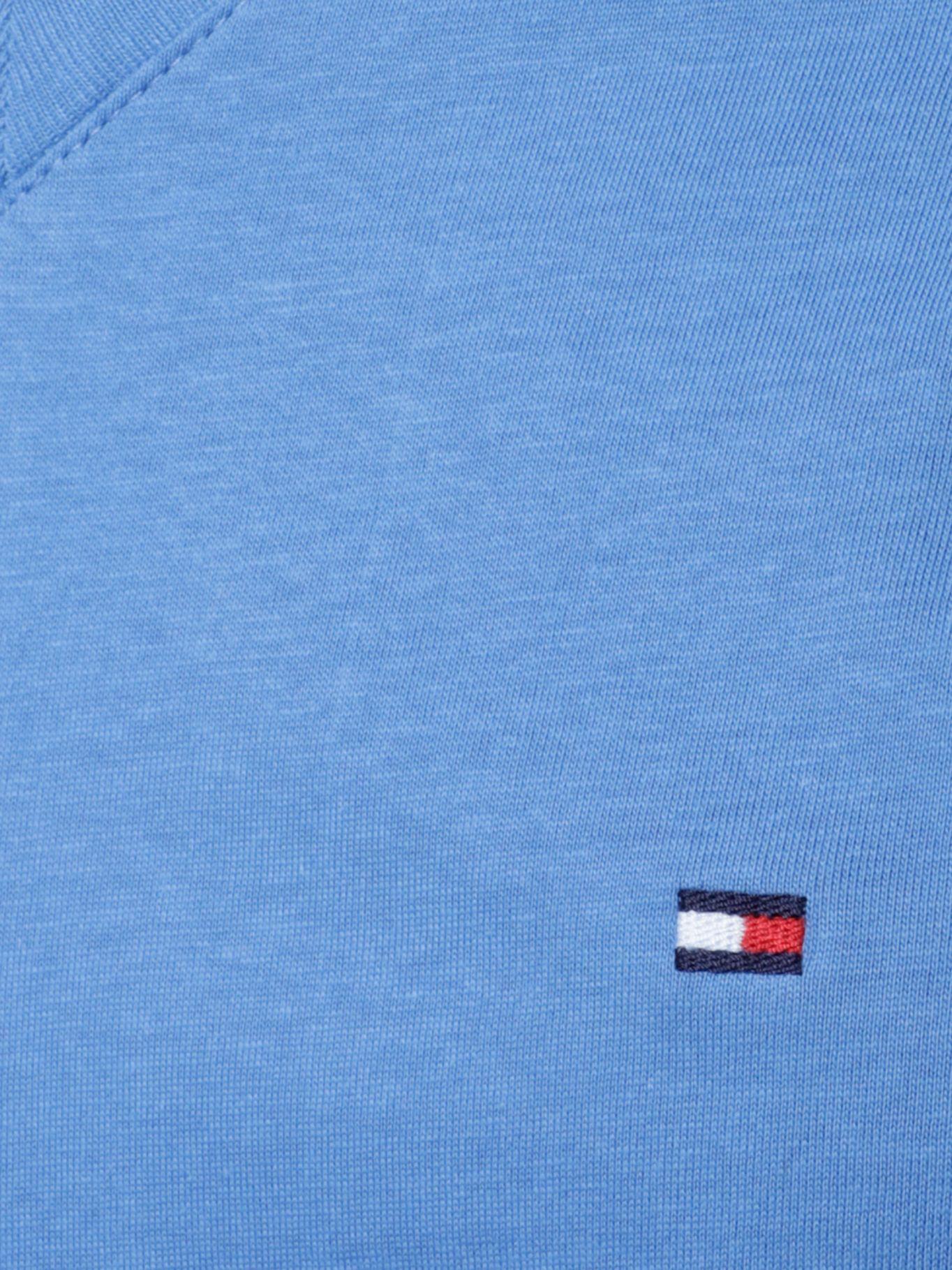 Polera Essential Cotton V-Neck Slim Fit Celeste Tommy Hilfiger-2